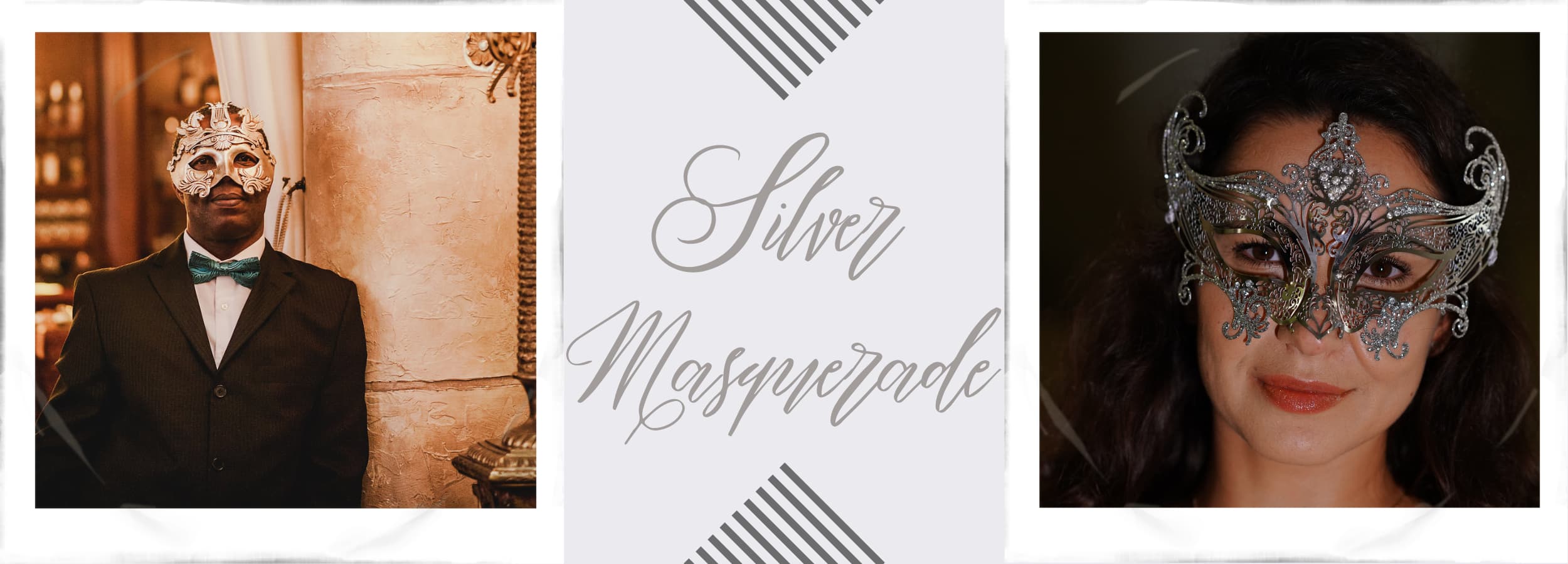 Silver Masquerade Masks