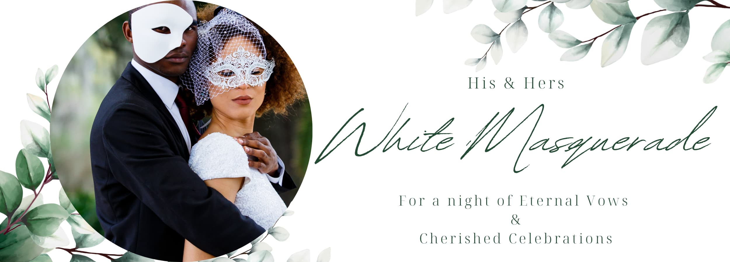 White Masquerade Masks