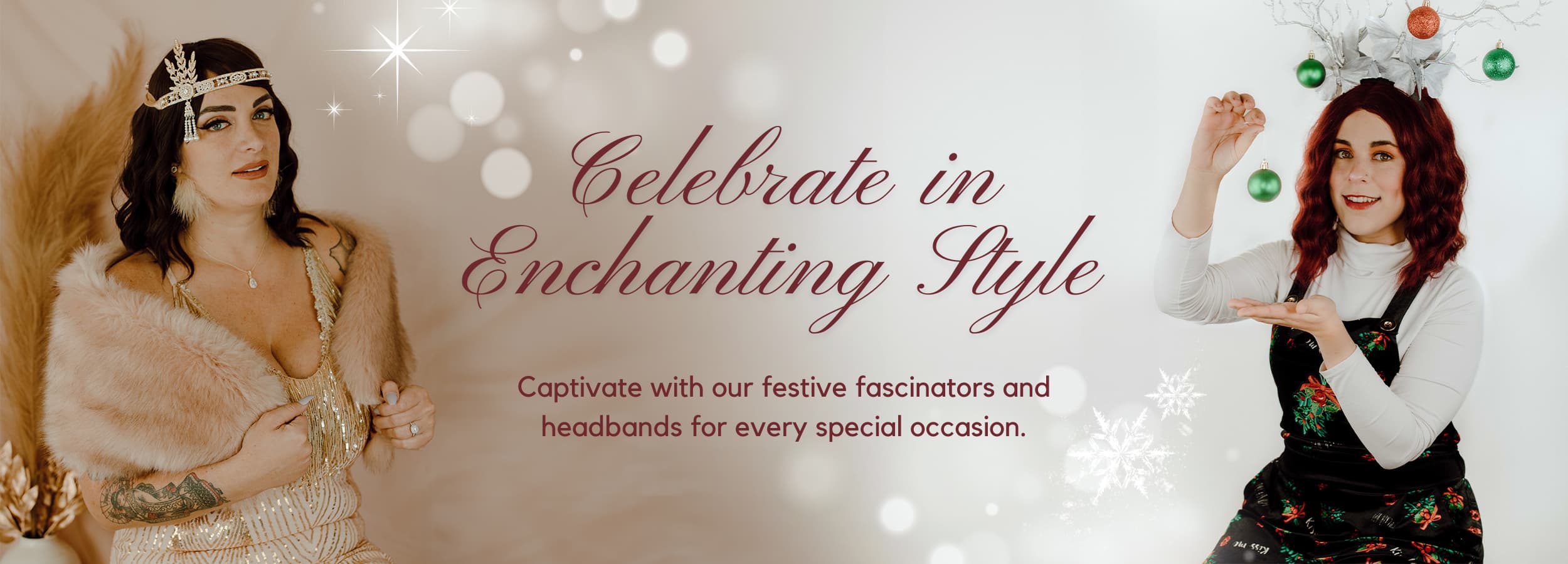 Holiday-Themed Fascinators & Headbands