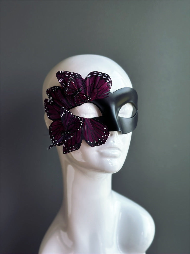 Butterfly Mask - Black and Purple