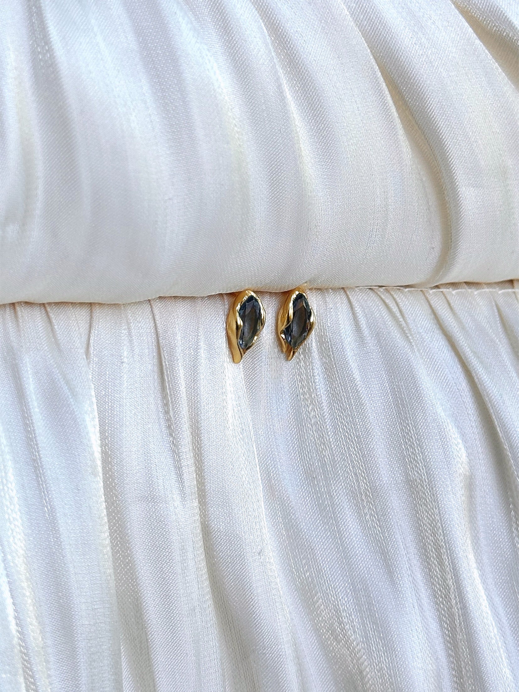 Midnight Marquise Stud Earrings