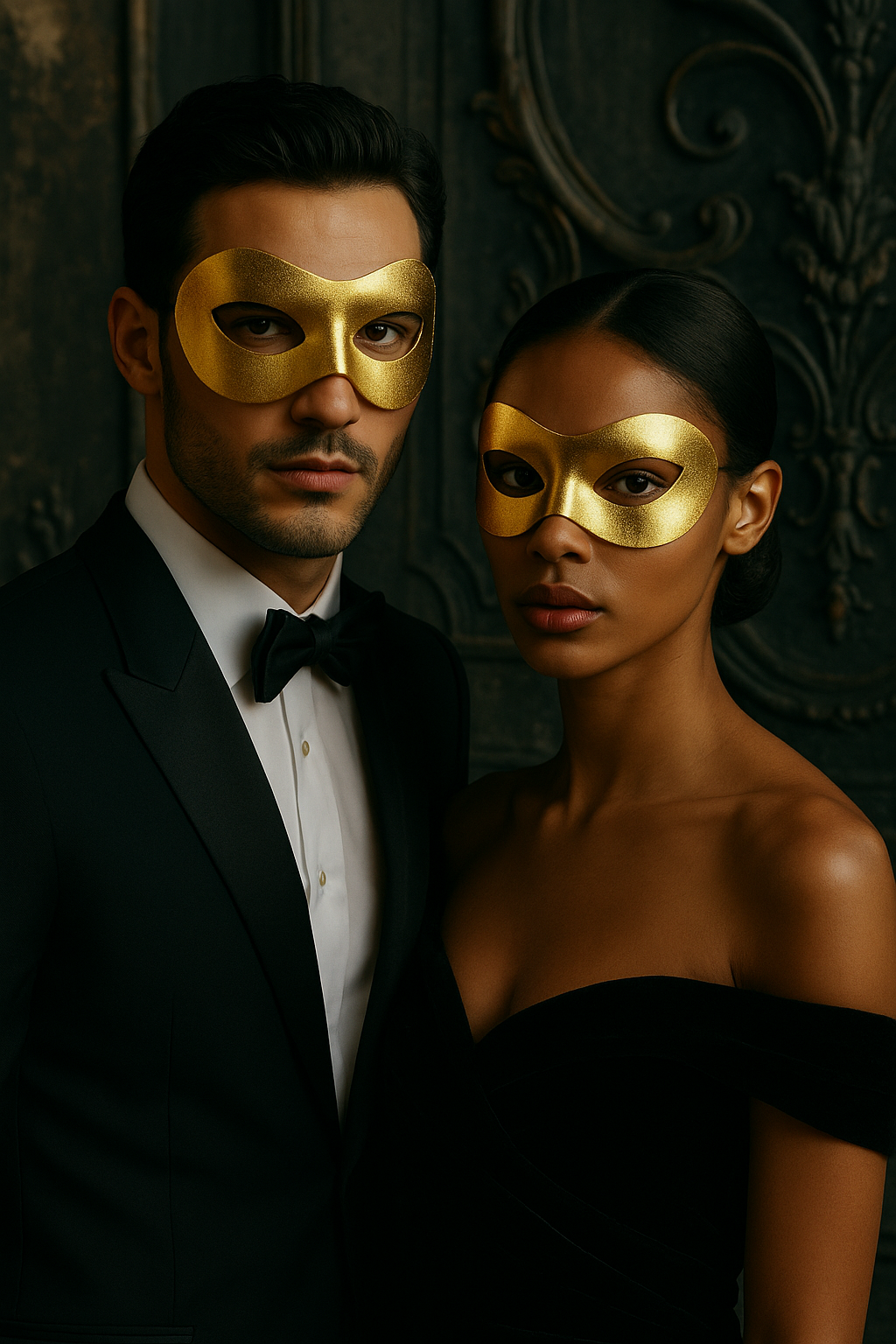 Bulk Masks - Subtle - 4-12 Pcs - Gold