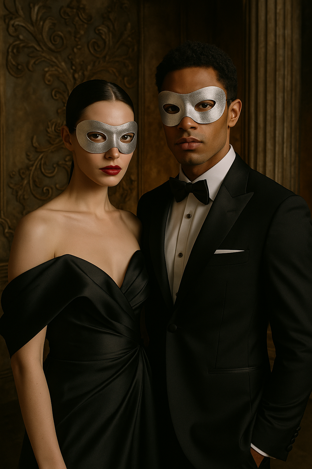 Bulk Masks - Subtle - 4-12 pcs - Silver