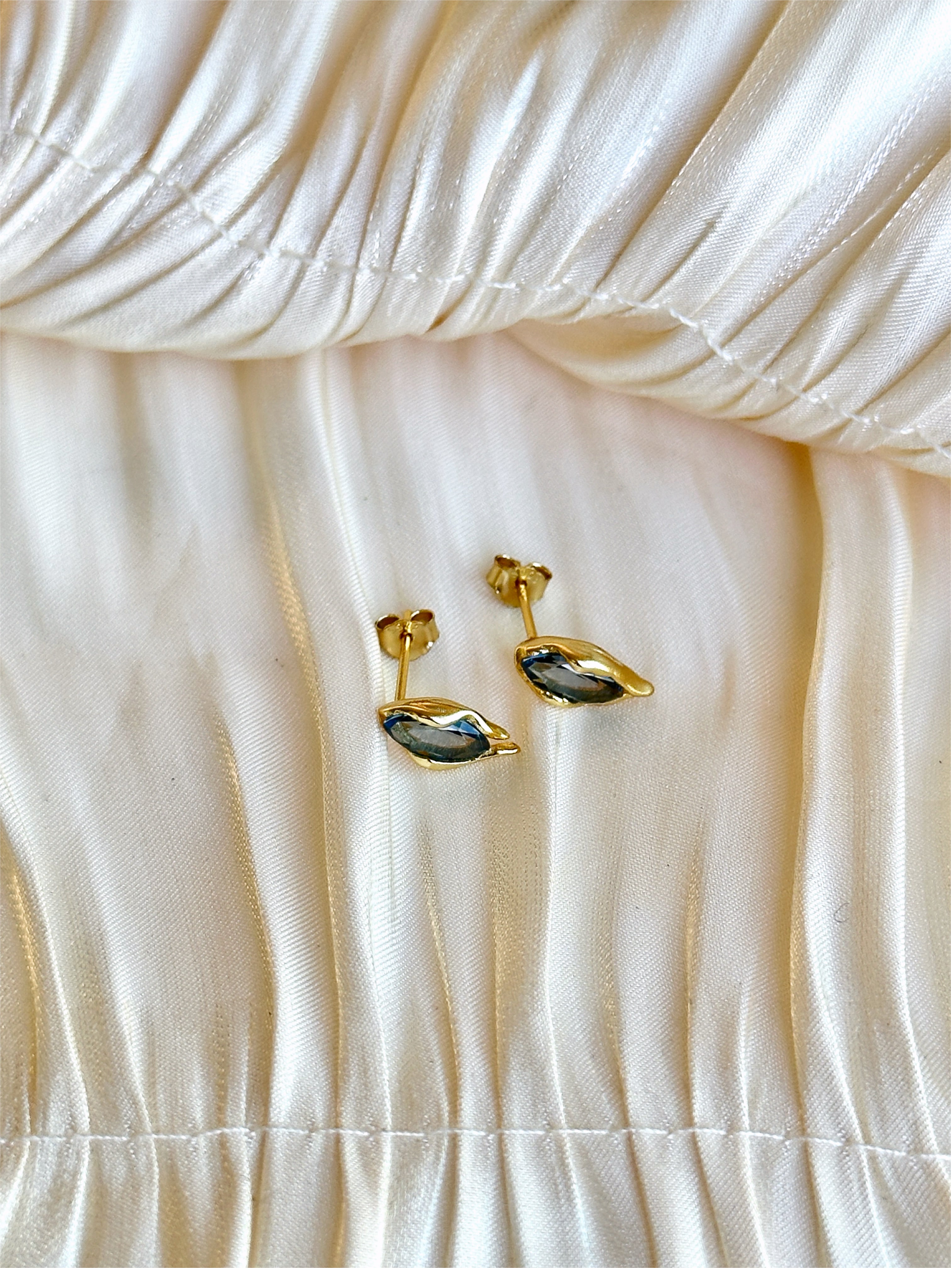 Midnight Marquise Stud Earrings