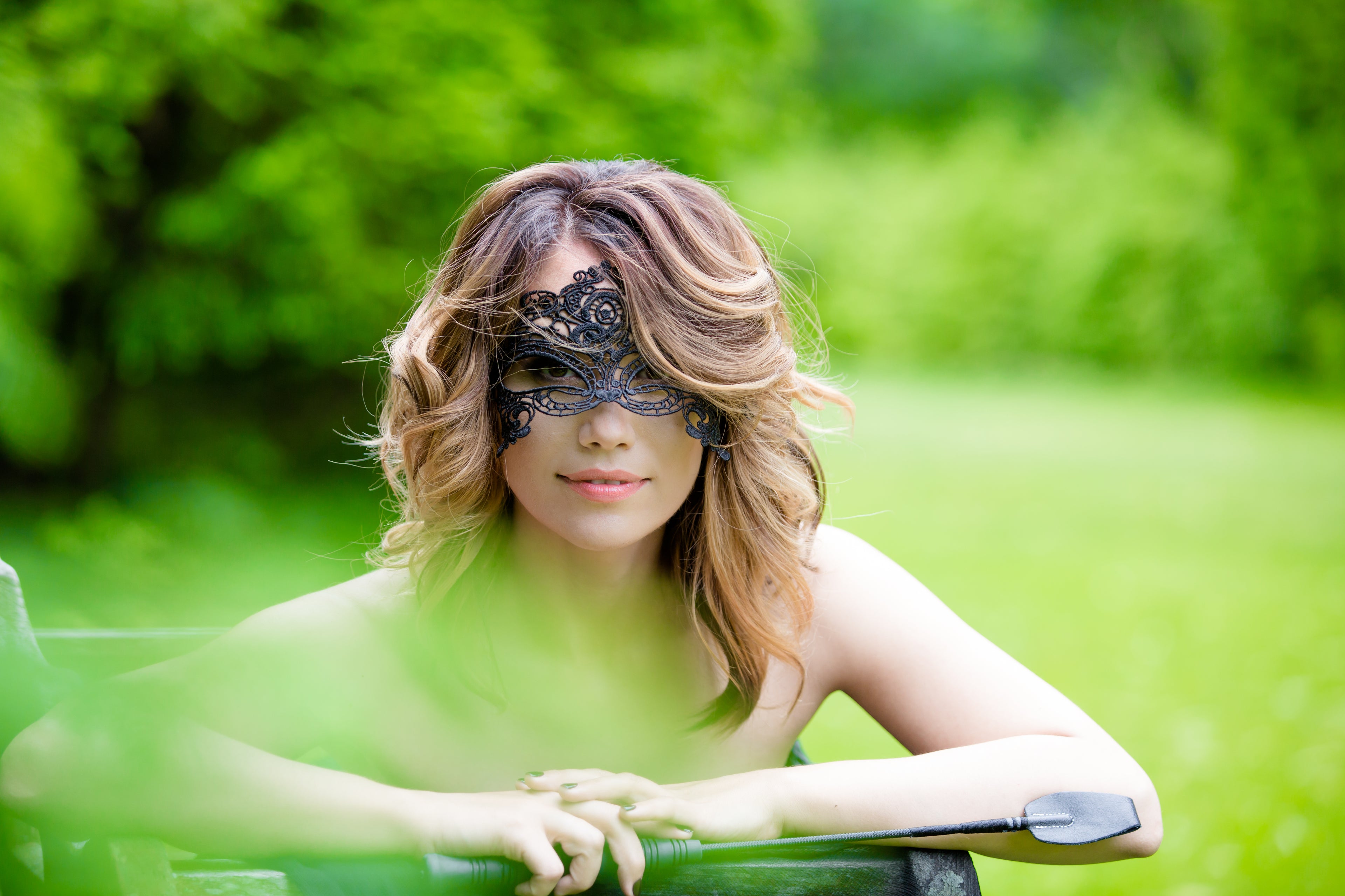 Nina Lace Mask - Black