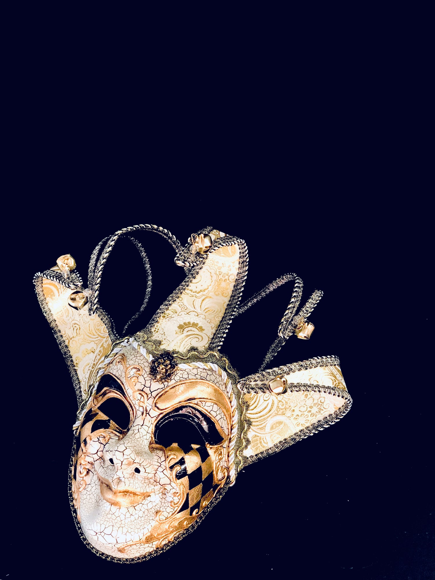 Jester Masks - Gold Black