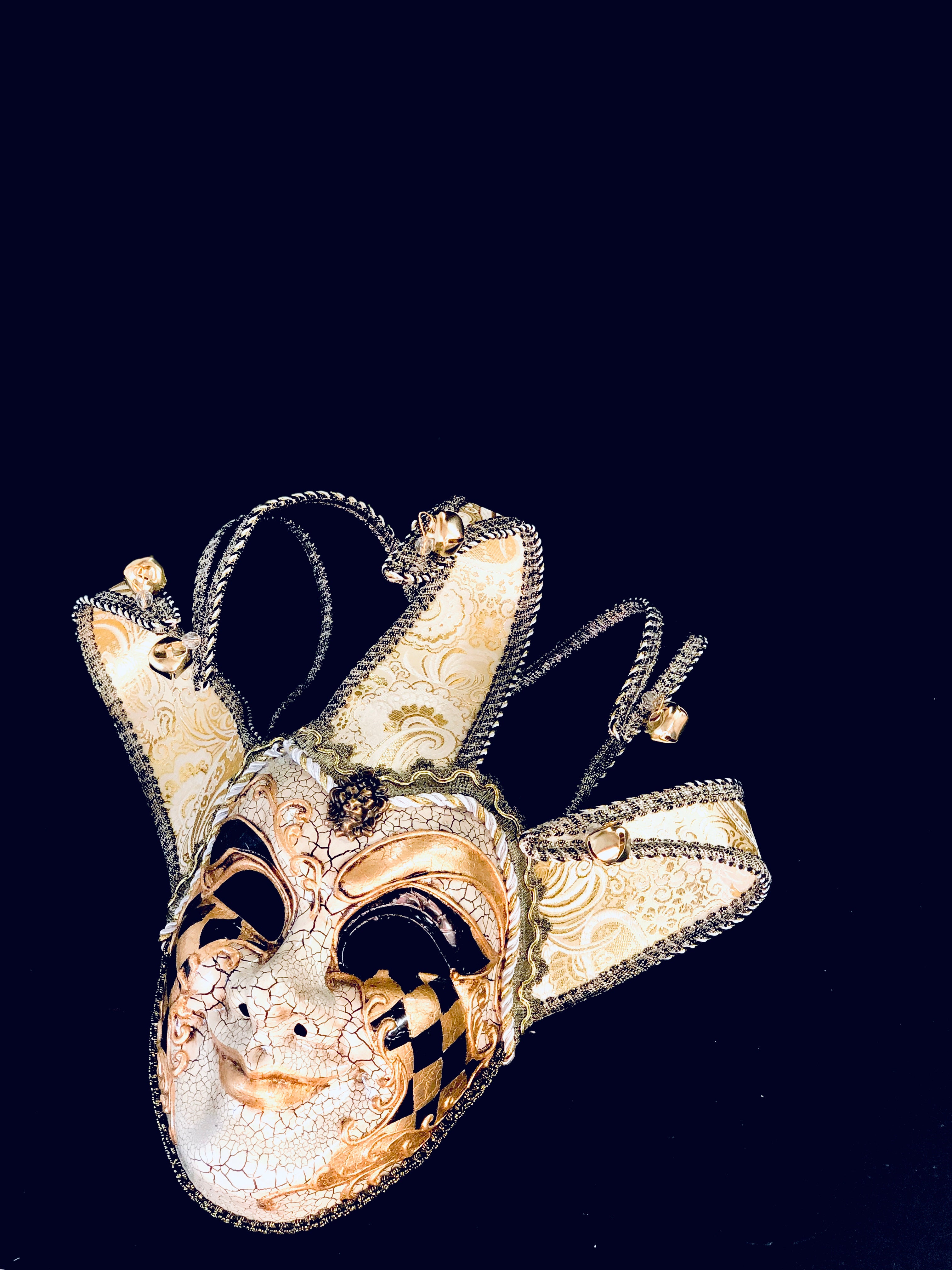 Jester Masks - Gold Black