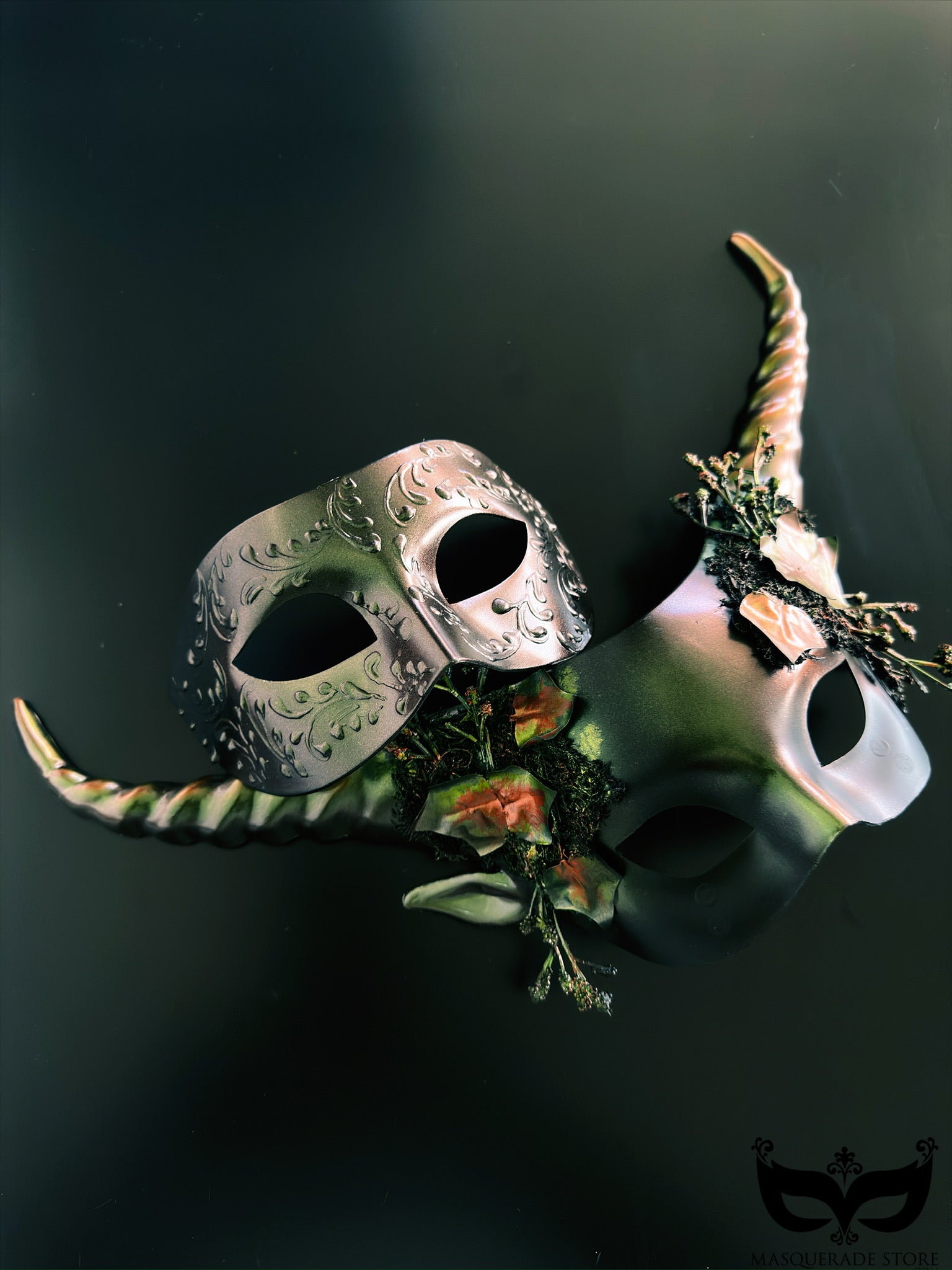 Thorn & Vow - Bronze Forest Couples Mask Set