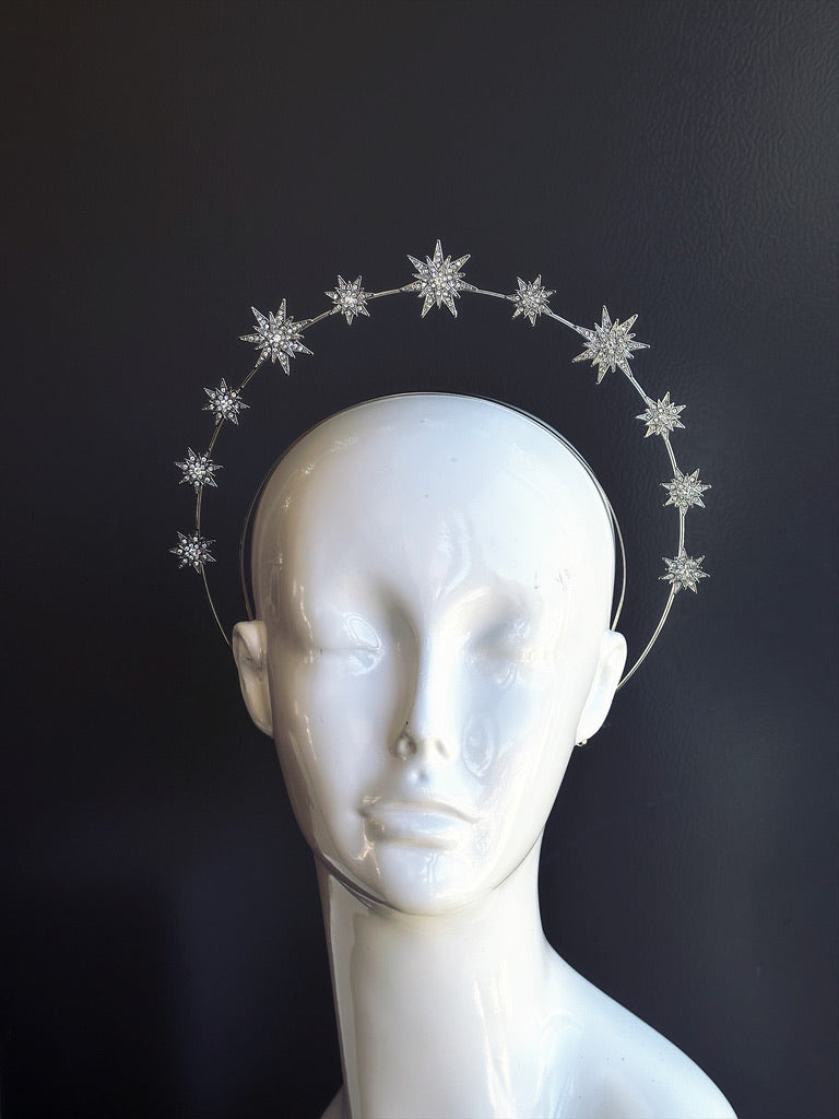 Silver Celestial Star Halo Headband