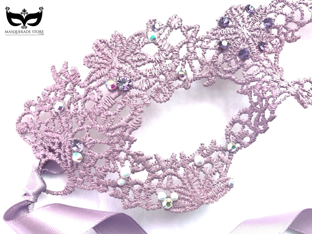 Princess Lace Mask - Lilac