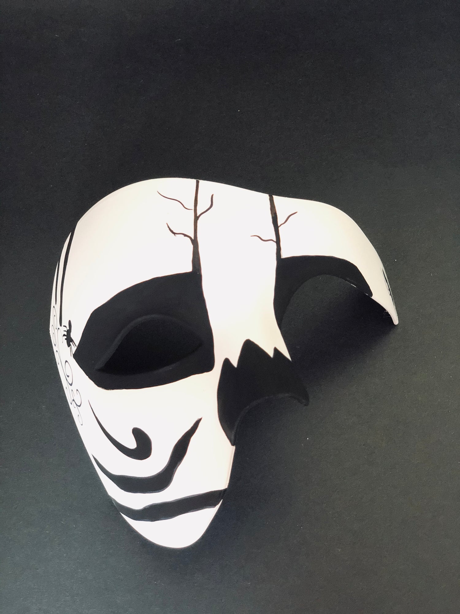 Day of the Dead Black & White Mask