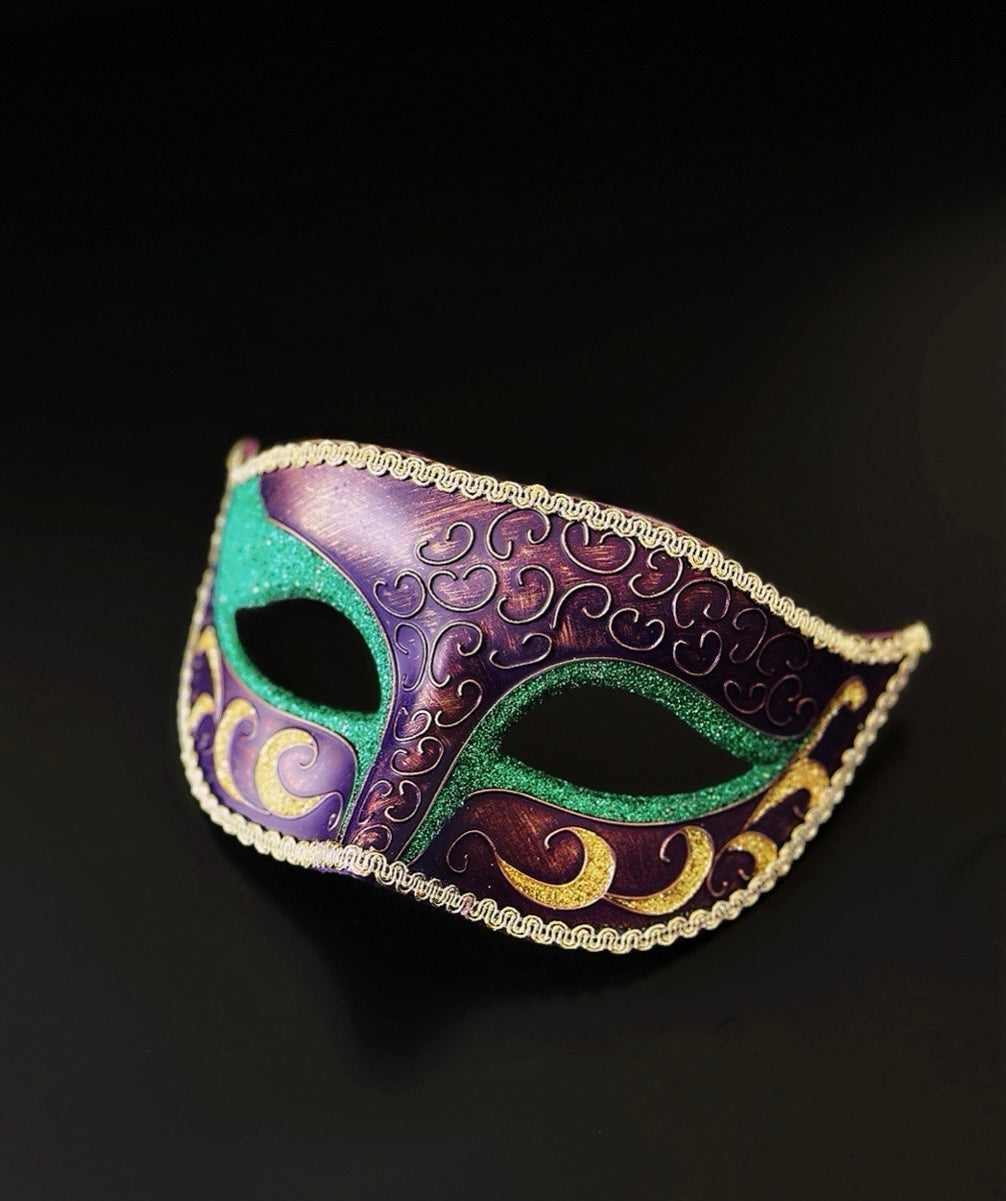 Maigendoo Spitzen-Maskerade-Maske Set – 3 Stück, Rot/blau/lila, Für Karneval, Halloween & Mottopartys
