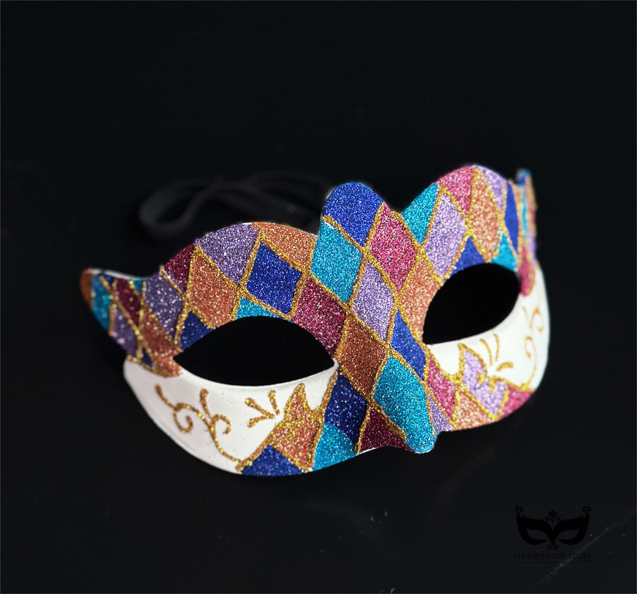 Bulk Masks - Harlequin Glitter Collection
