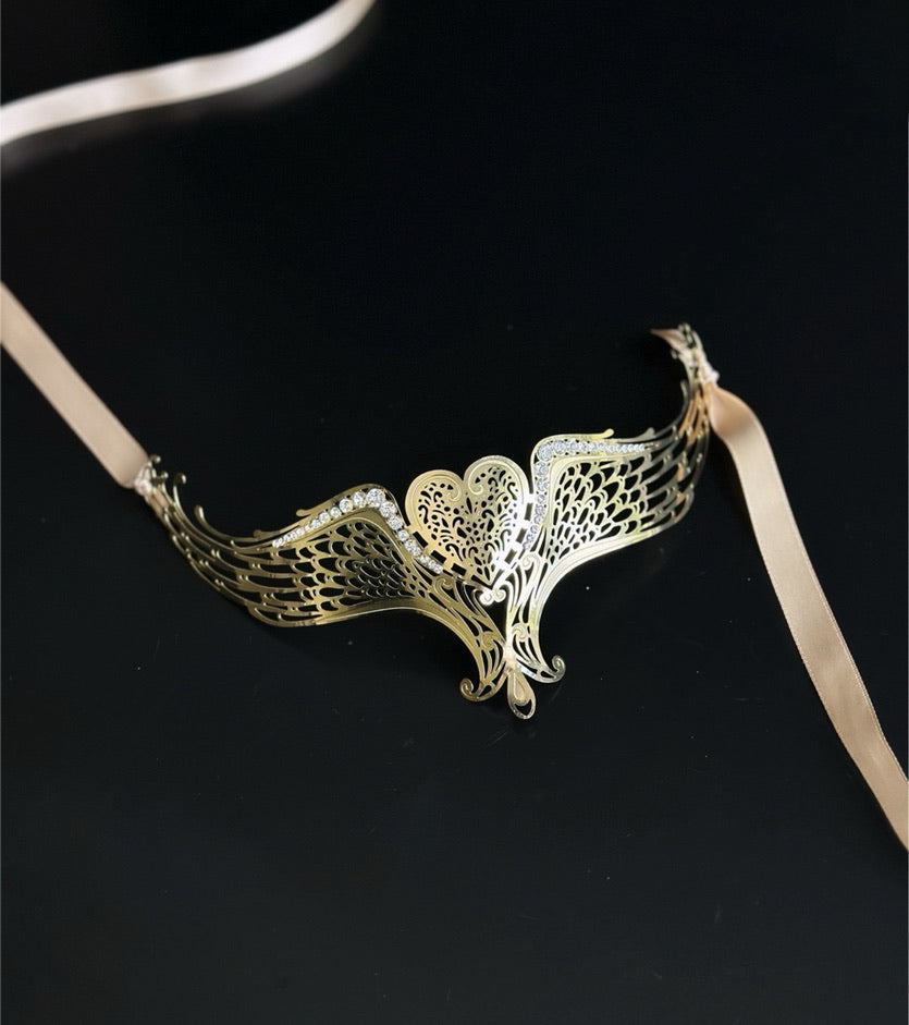Angel Wing Mask - Gold