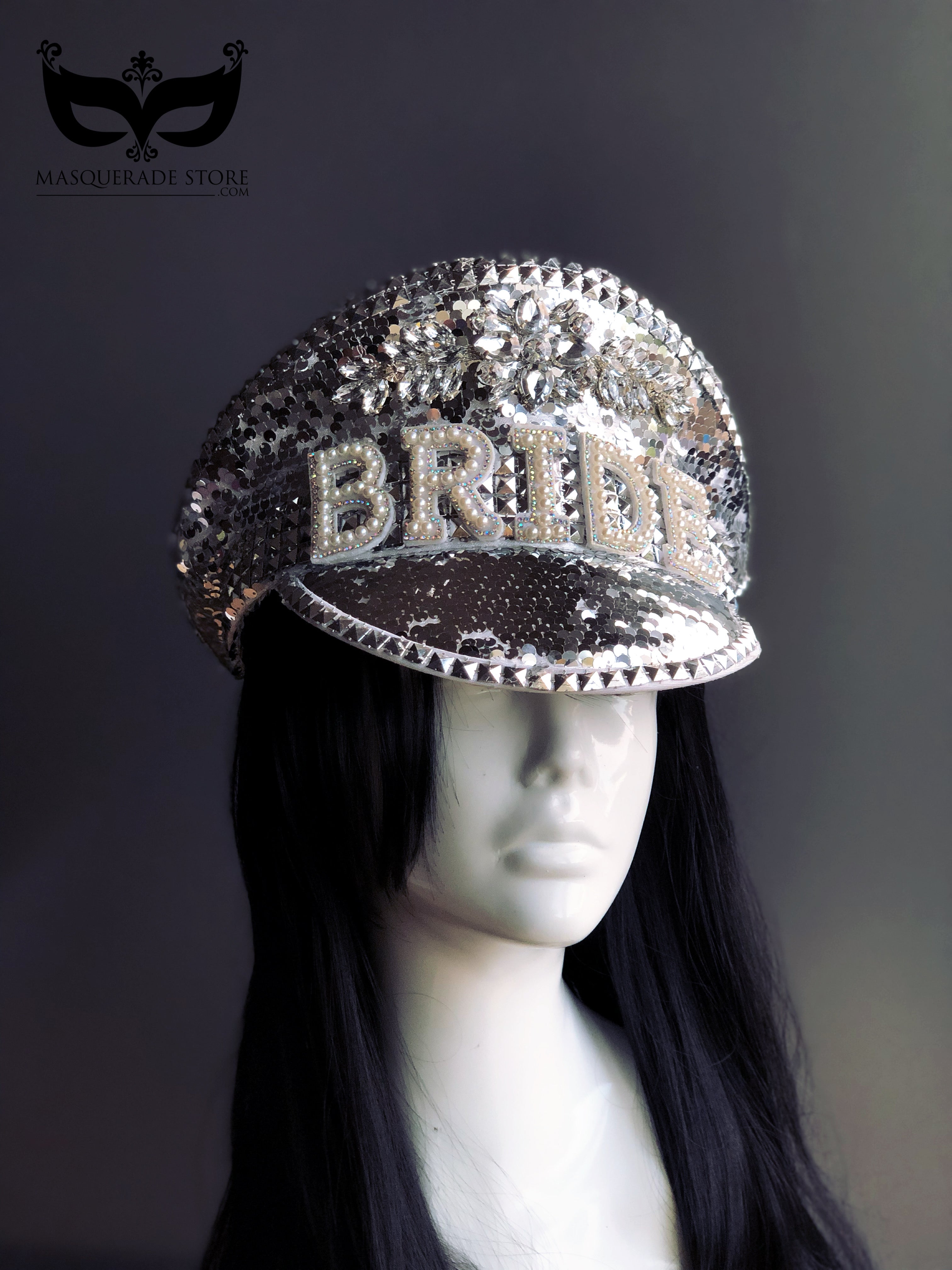 Bride Captain’s Hat - Silver