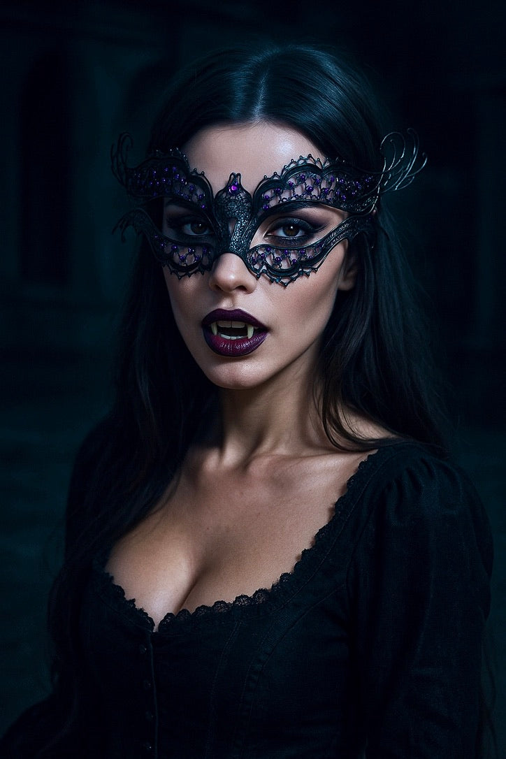 Katherine Mask - Black/Purple