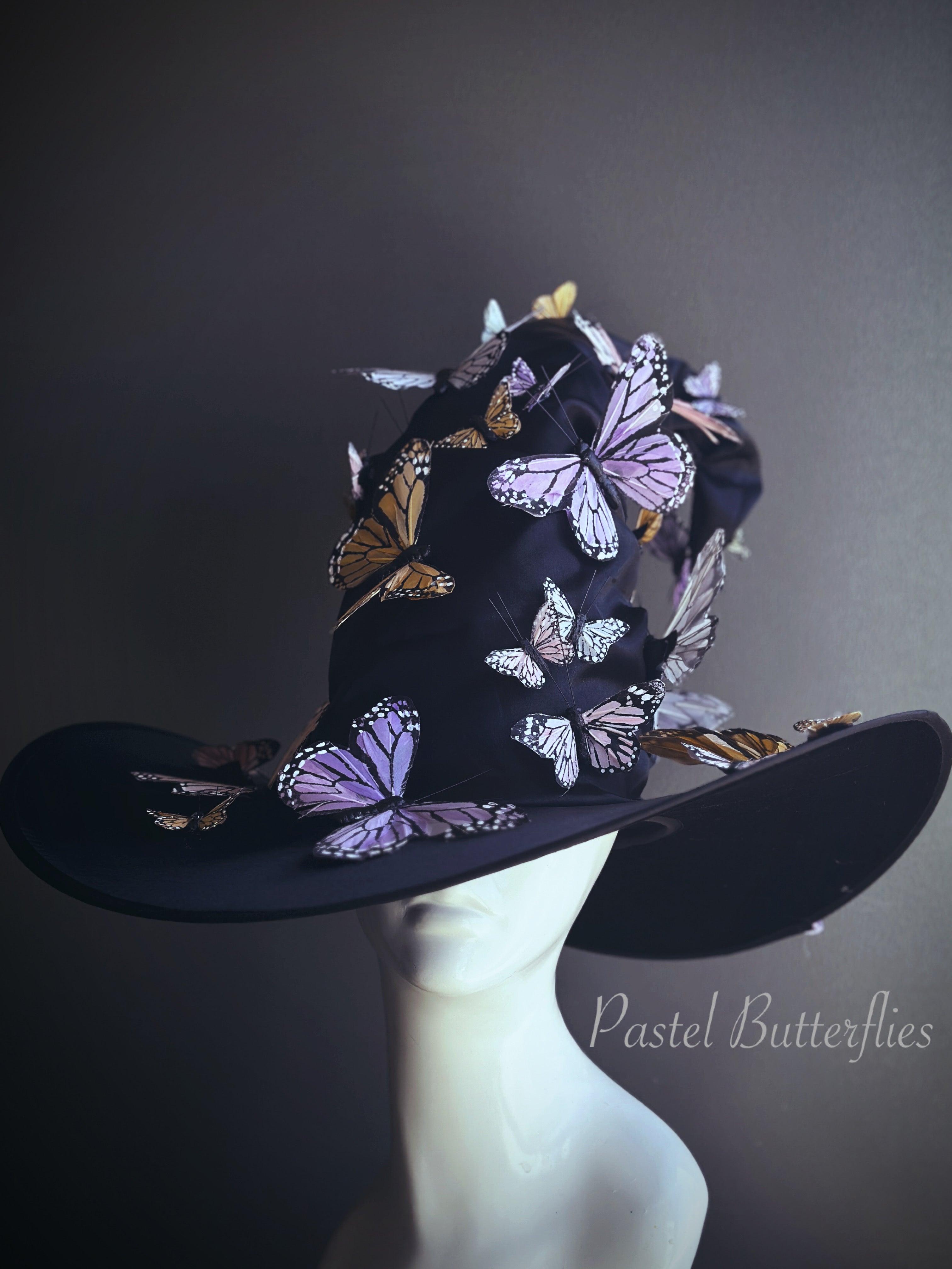 Signature Witch Hat - Pastel Butterflies