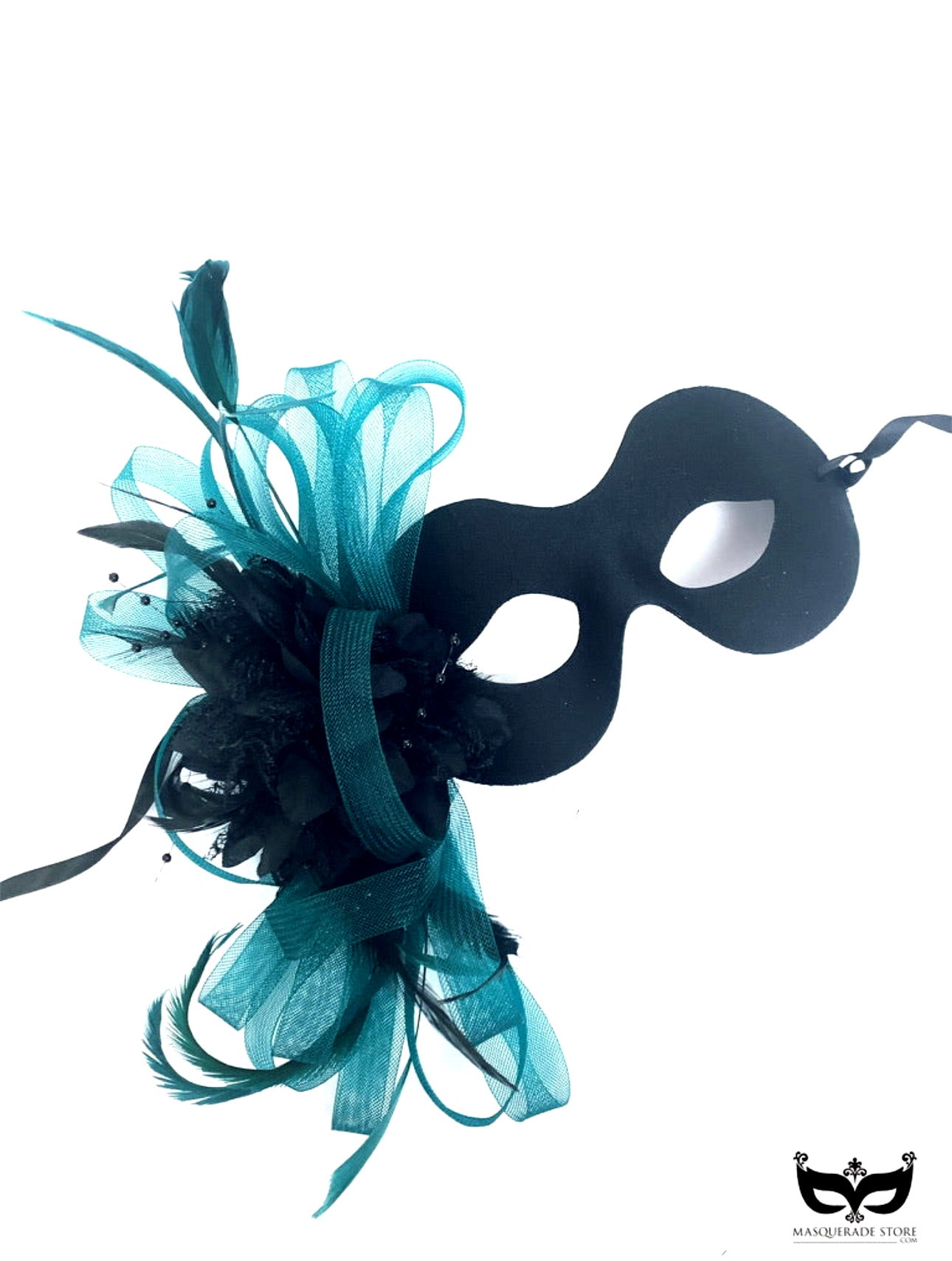 The Belle Mask - Green Feathers