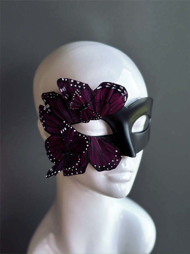 Butterfly Mask - Black and Purple