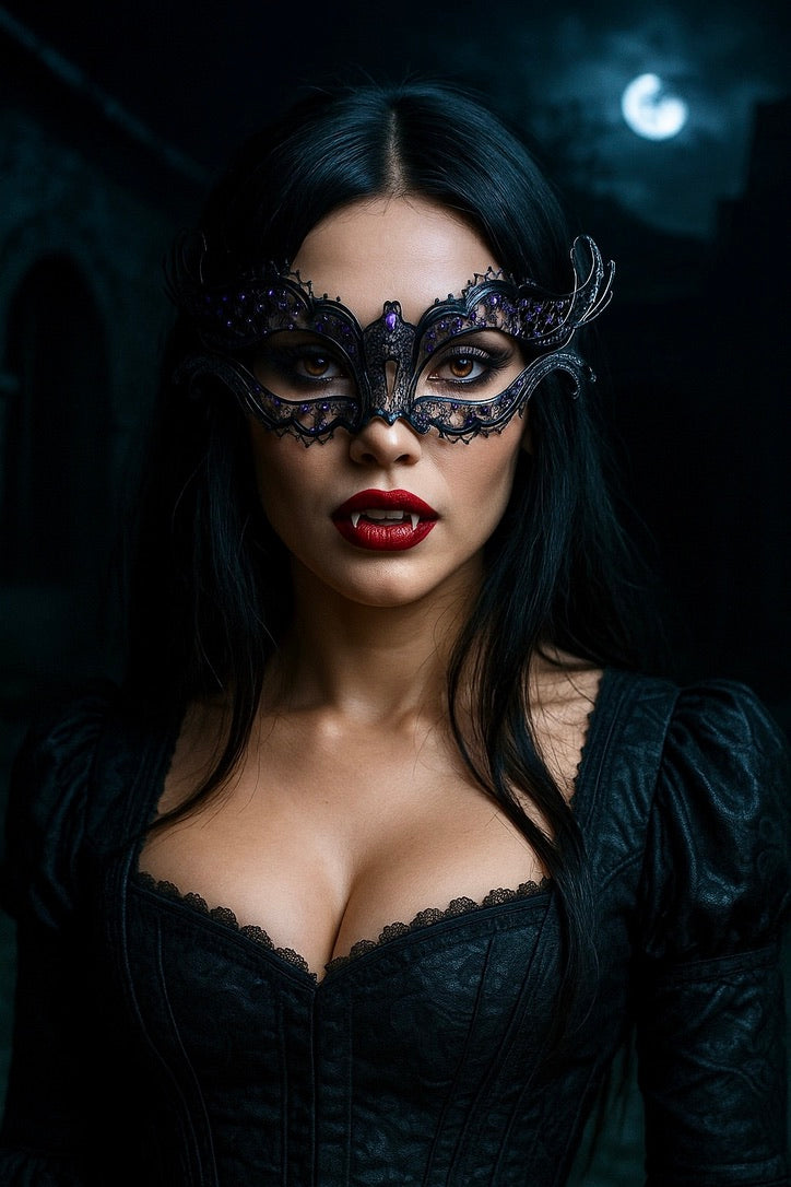 Katherine Mask - Black/Purple