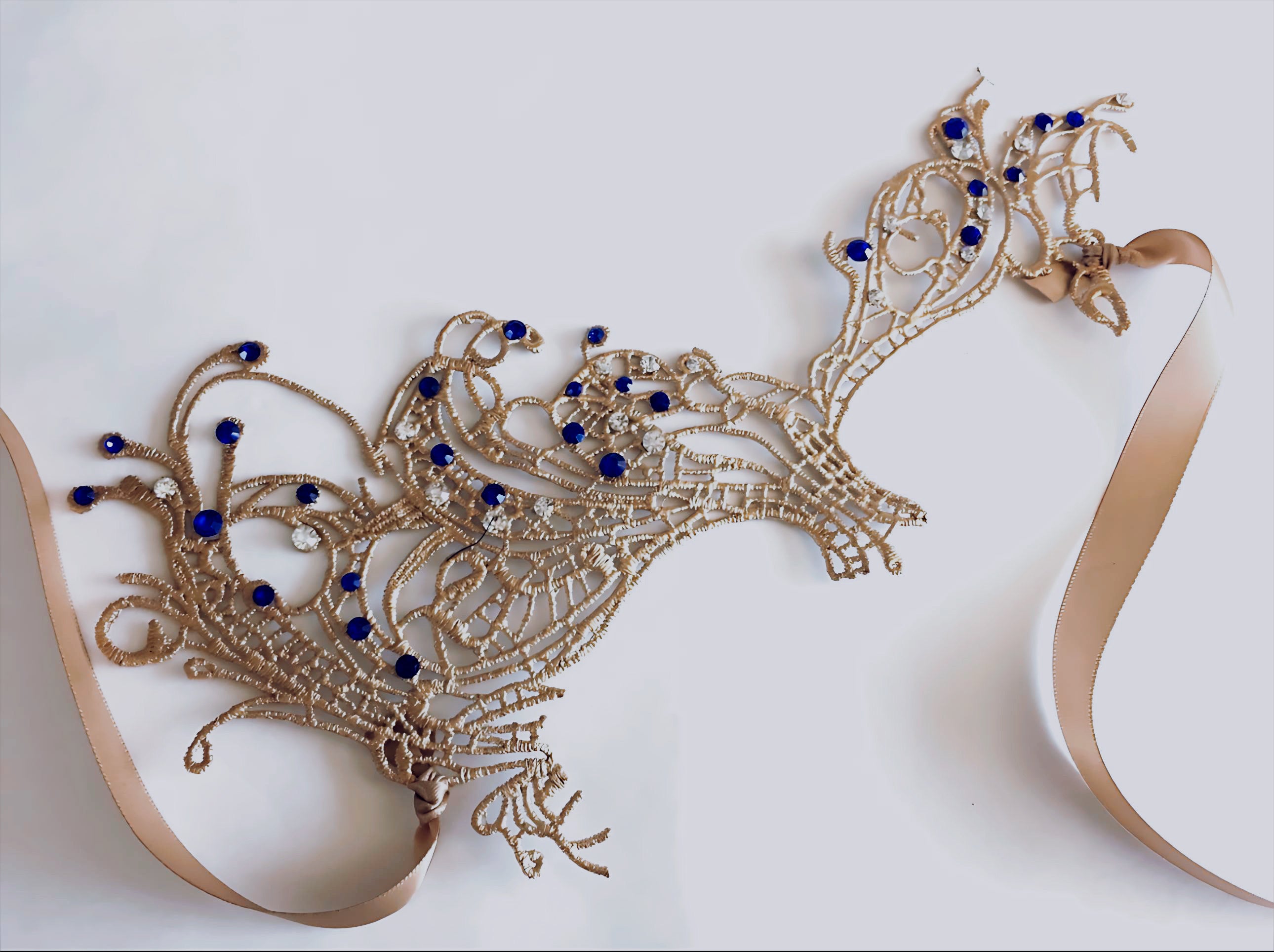 Elise Lace Mask - Gold