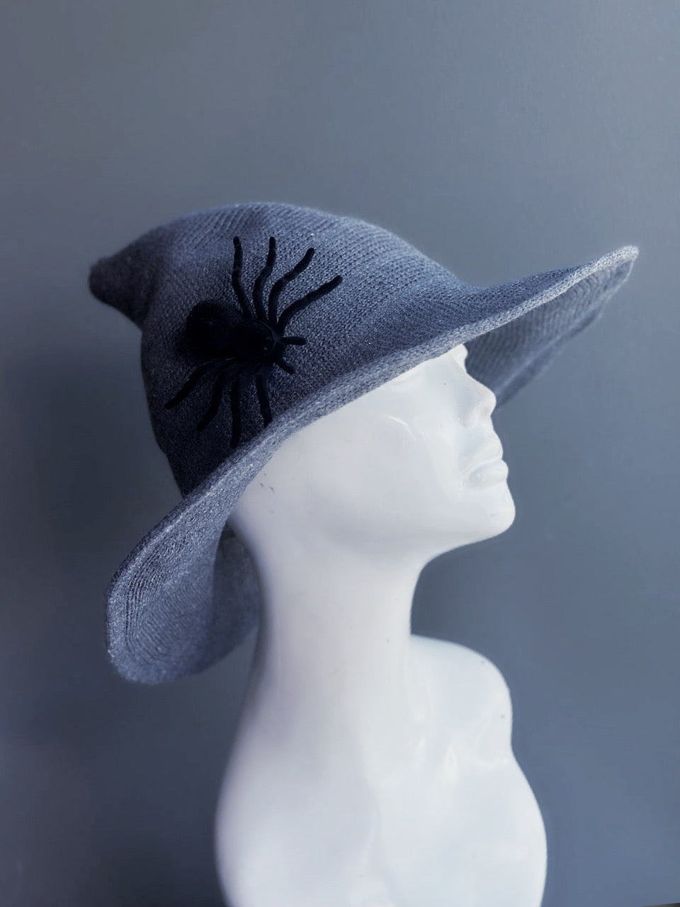 Wooly Witch Hat - Gray