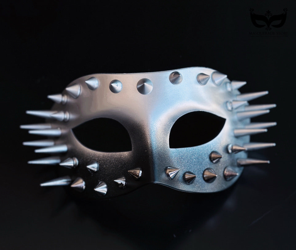 Shadow & Plume – Silver Gothic Couples Mask Set
