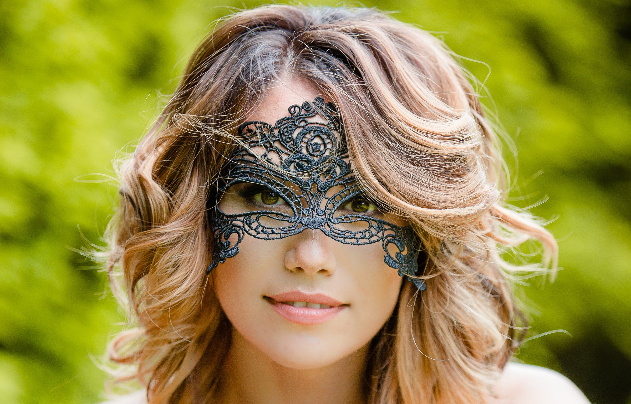 Nina Lace Mask - Black