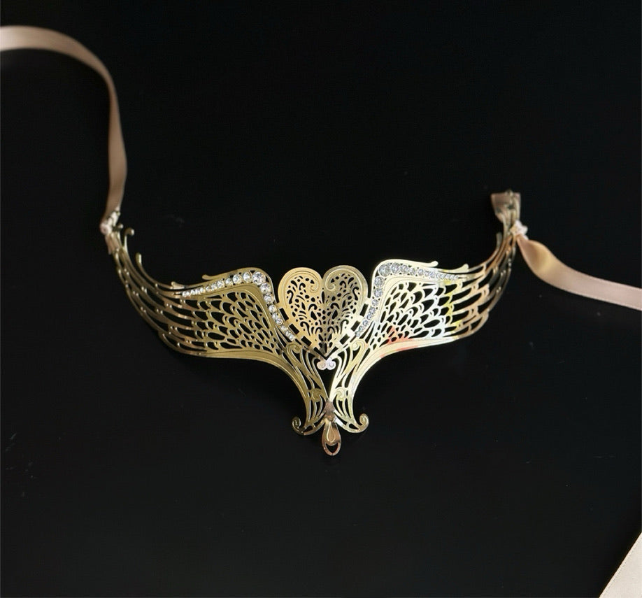 Angel Wing Mask - Gold