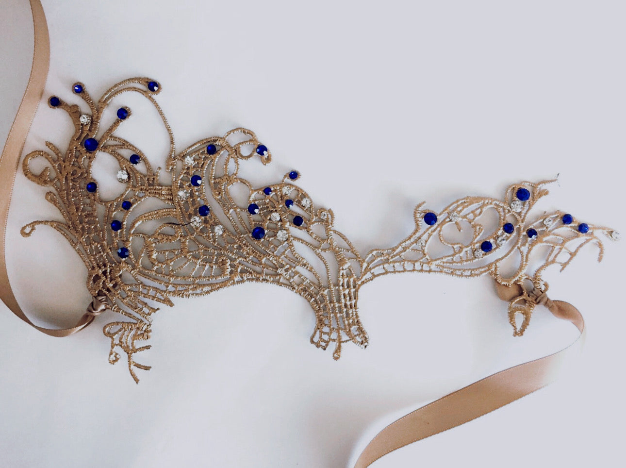 Elise Lace Mask - Gold