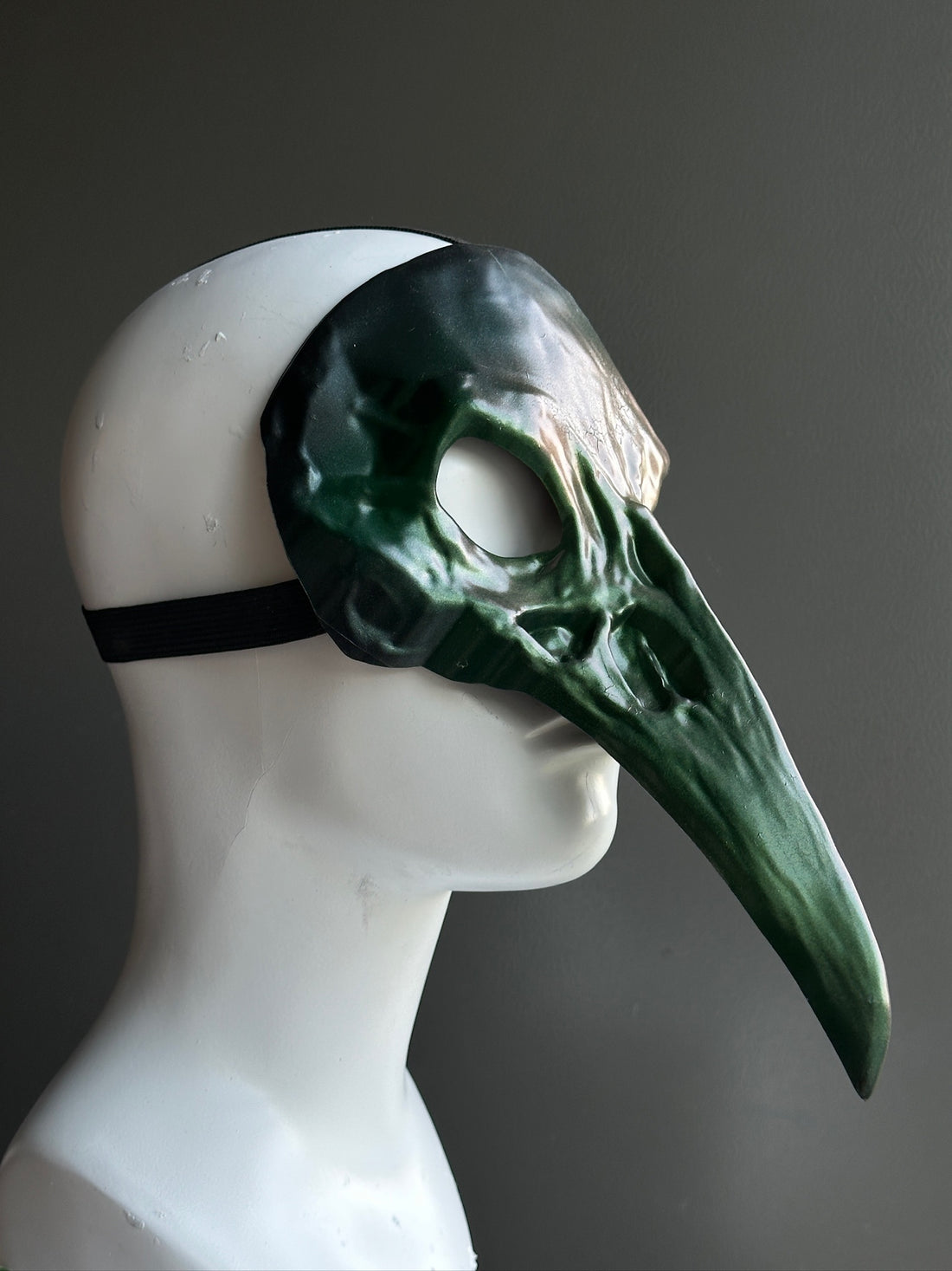 Bird Skull Mask - Forest Green