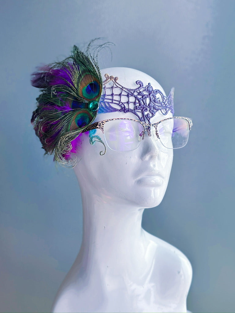Eyeglass Mask - Purple Shades