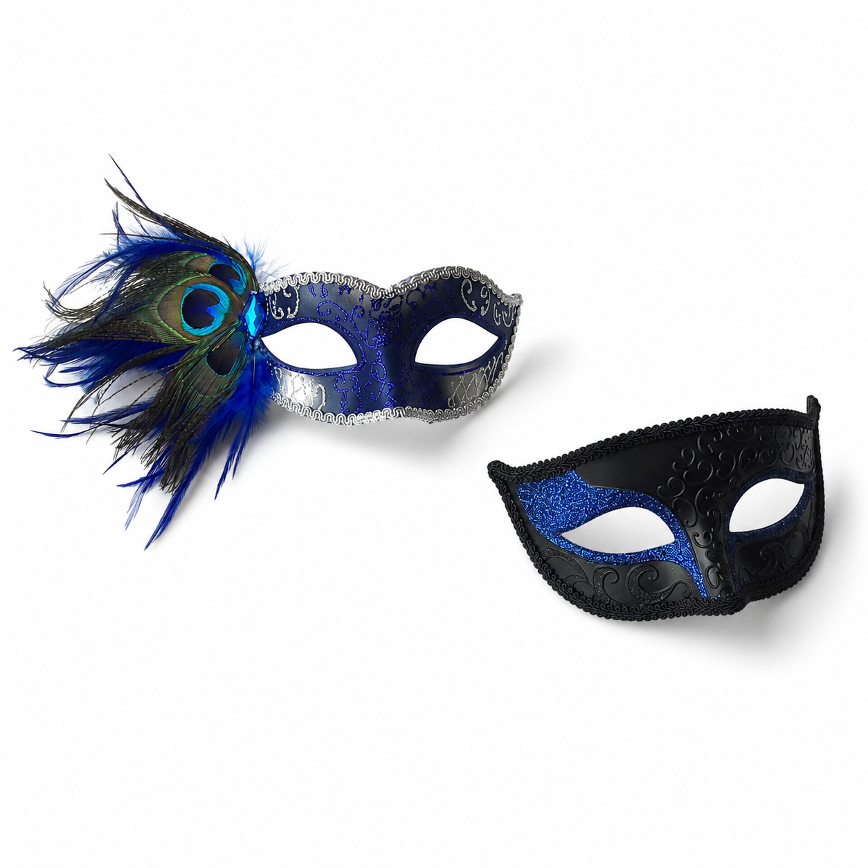 Sapphire Serenade Pair - Blue & Silver