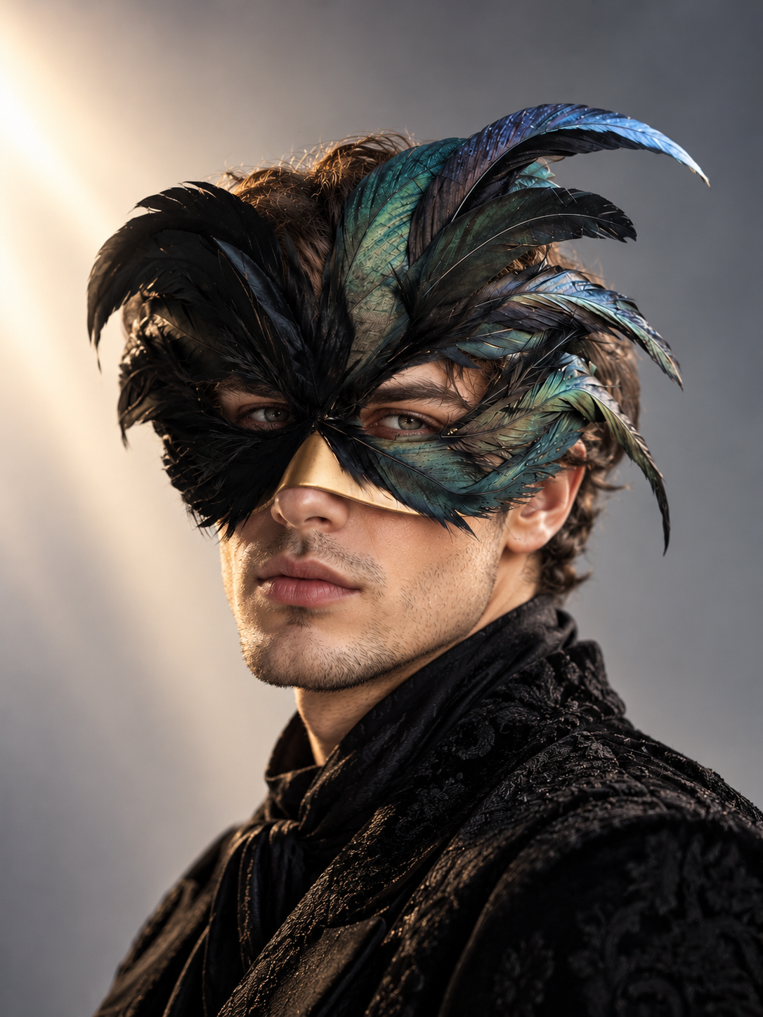 Raven Wing Masquerade Mask