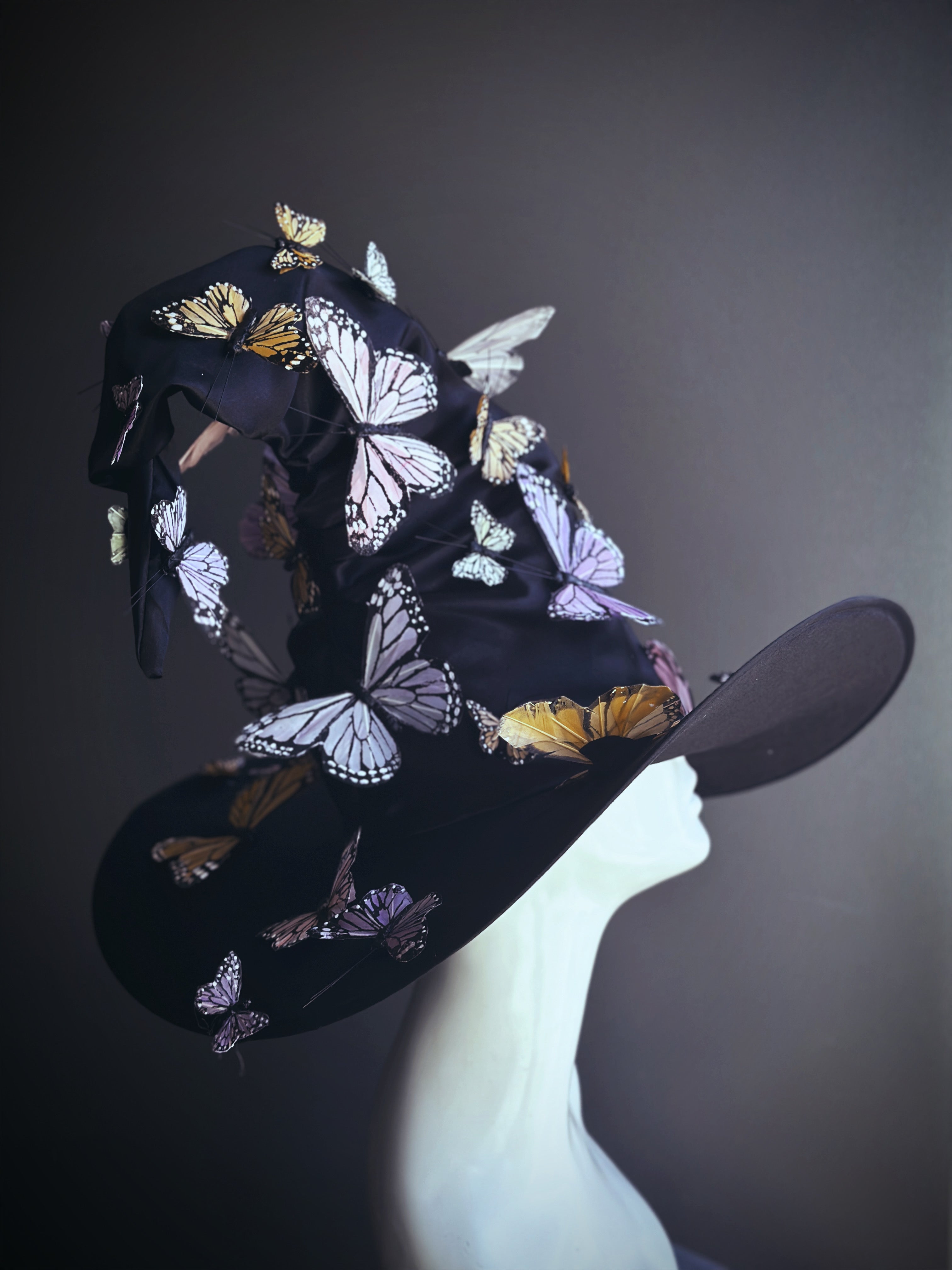 Signature Witch Hat - Pastel Butterflies