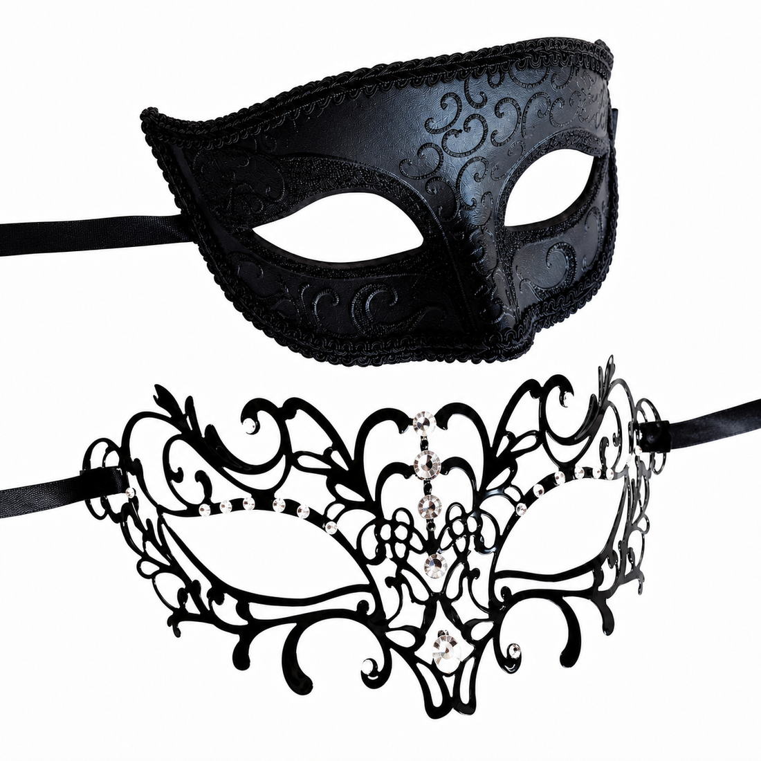 Midnight Noir Couples Set - Black
