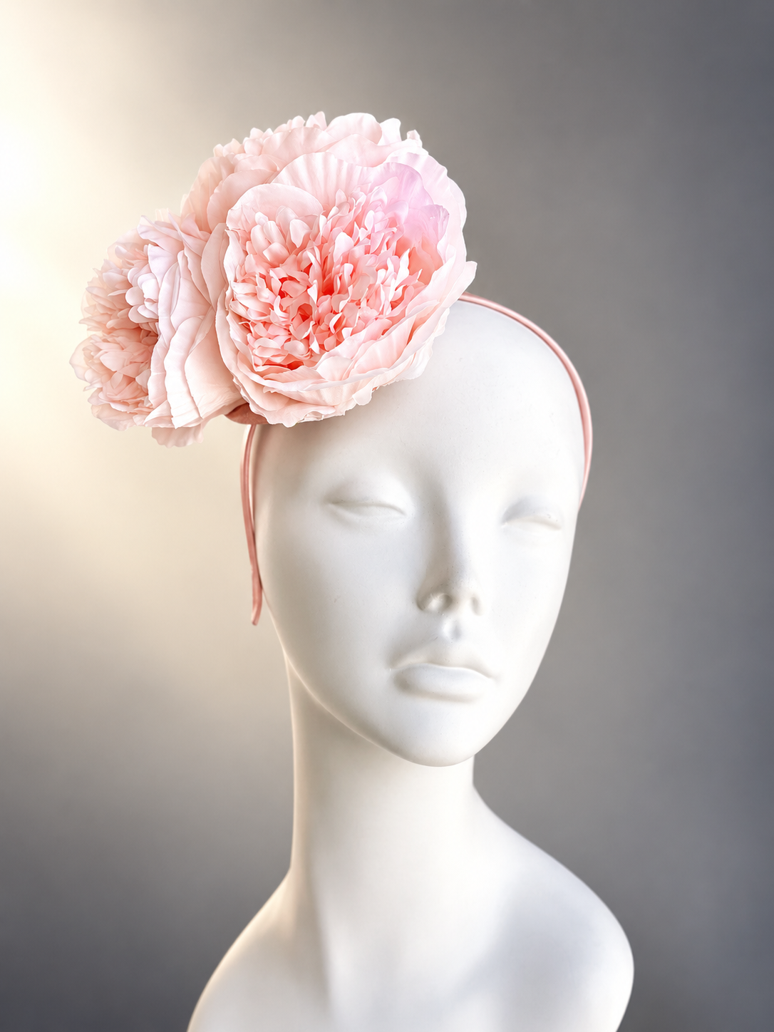 Blush Peony Bloom Fascinator