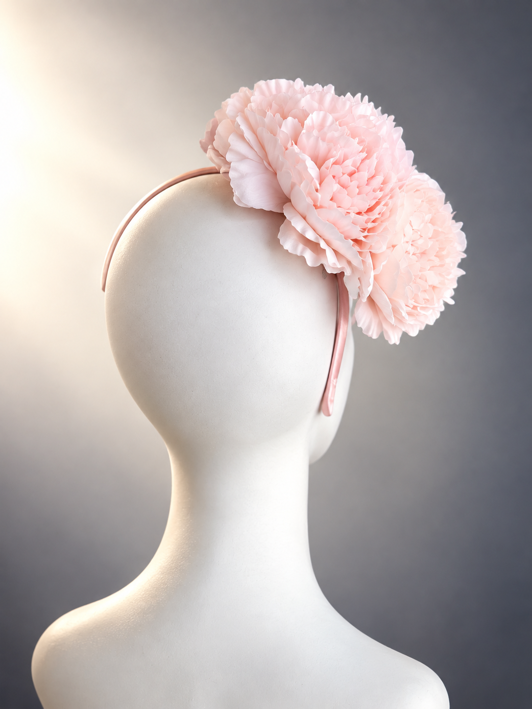 Blush Peony Bloom Fascinator