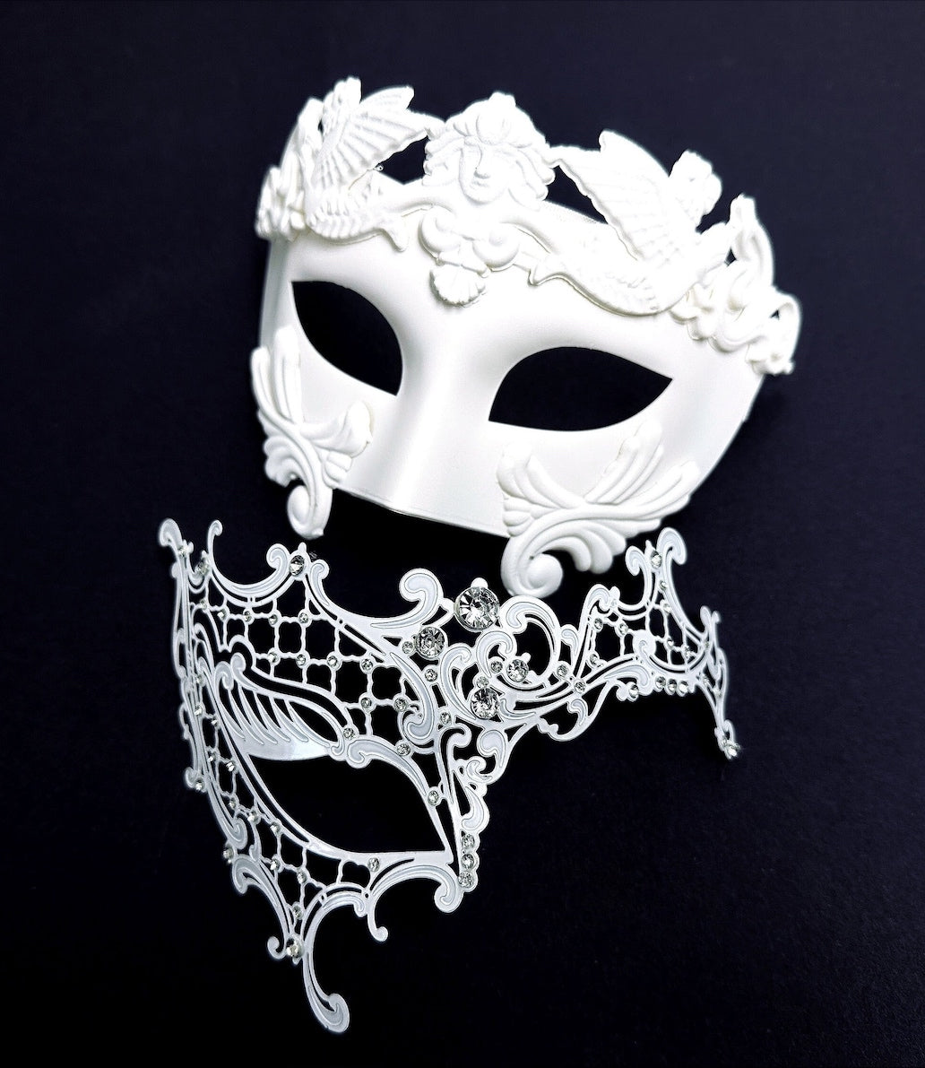 Roman Ivory Masks - White