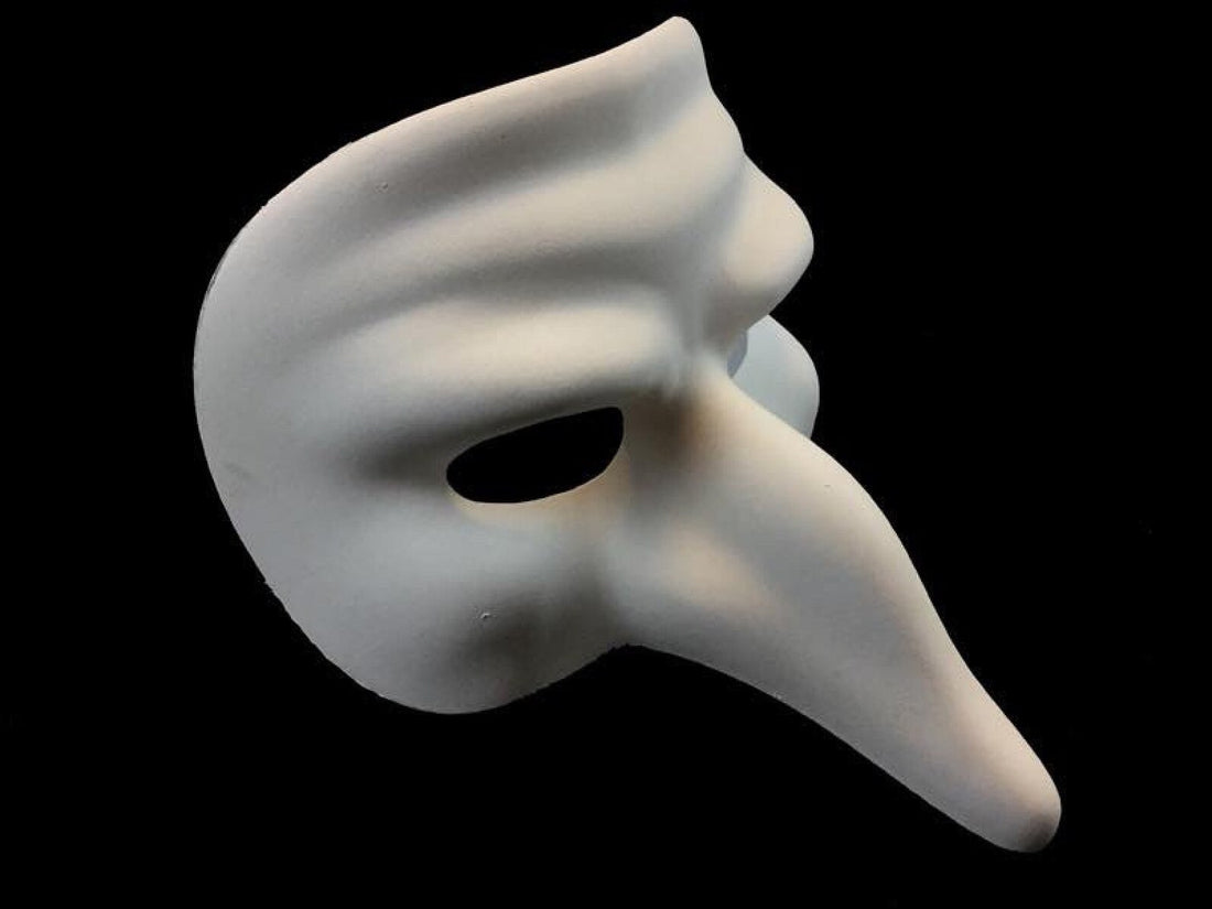 Zanni Mask - White