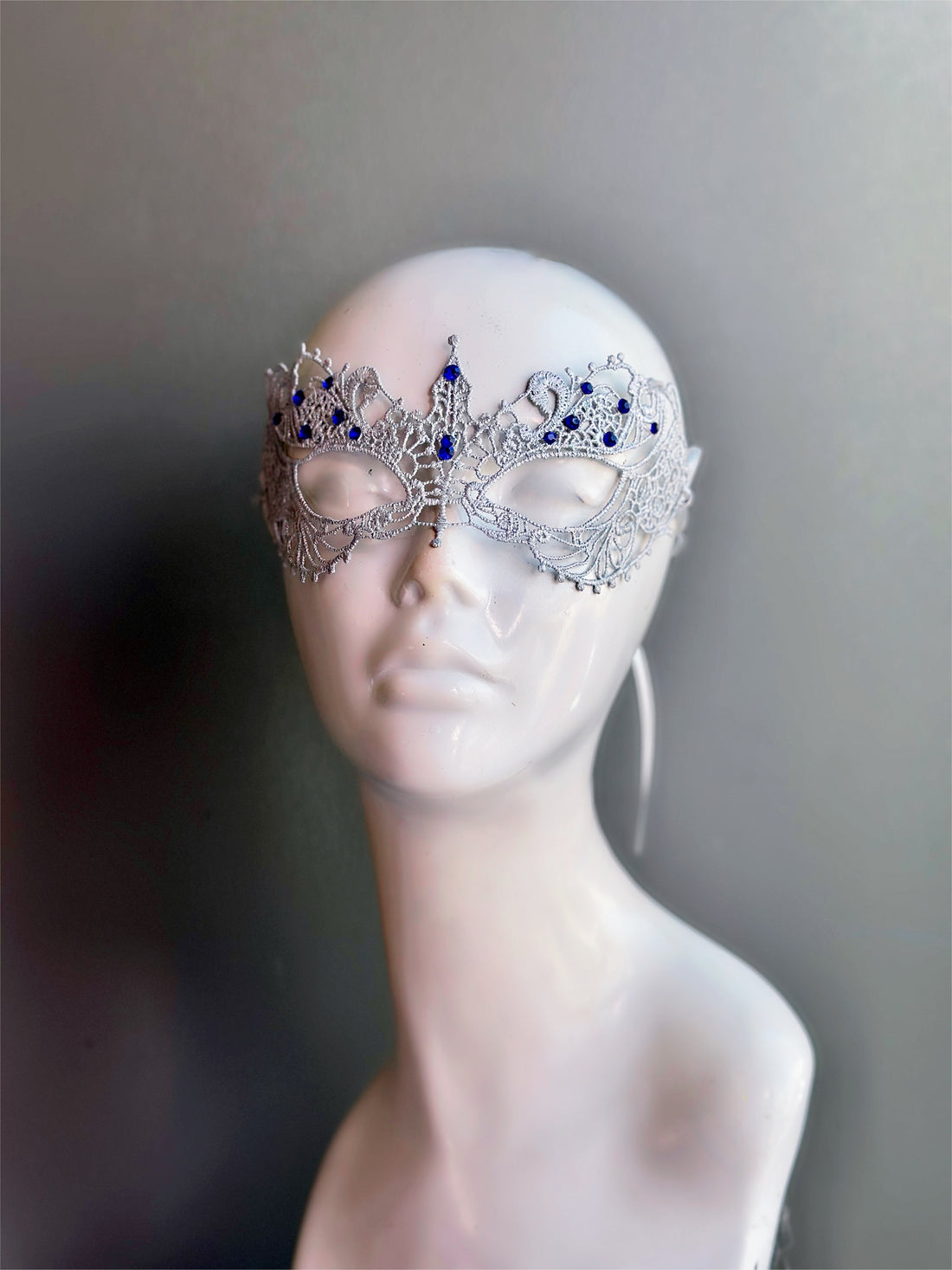 Ana Lace Mask - Silver