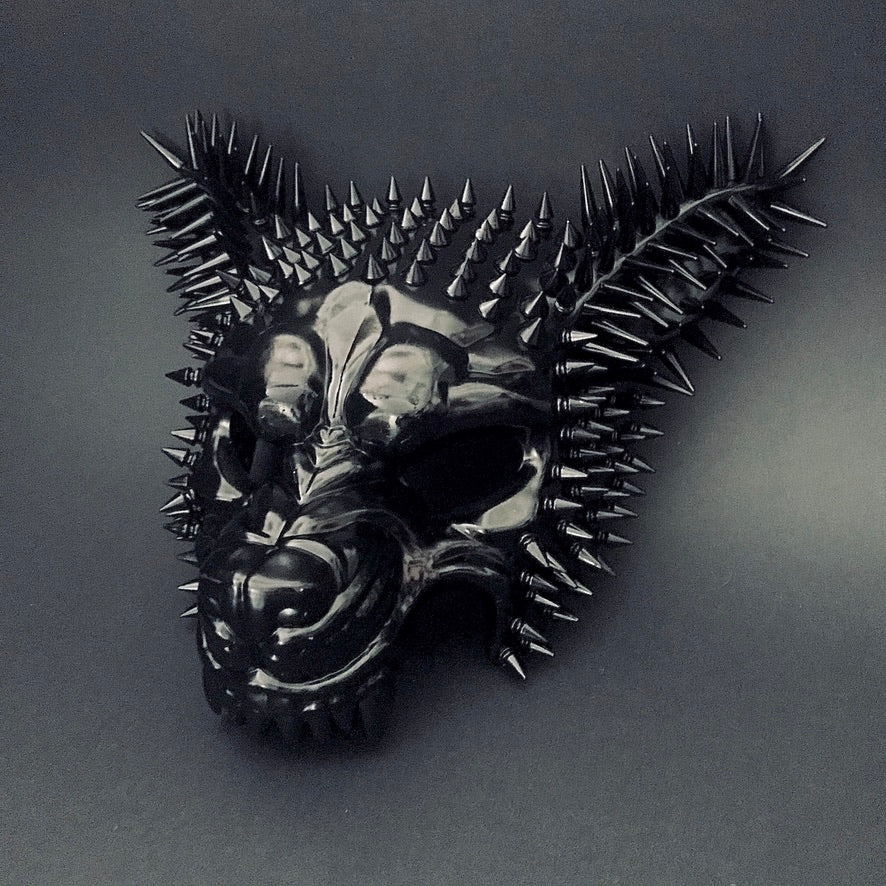Spiked Wolf Couples Masks