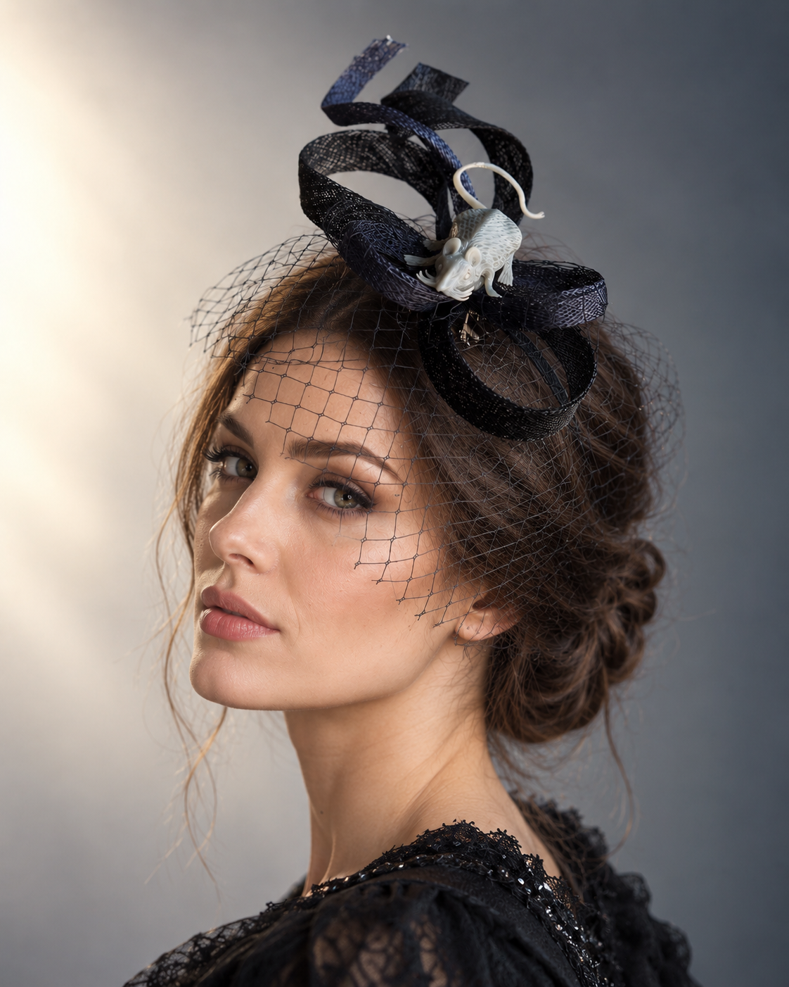 Midnight Mouse Fascinator