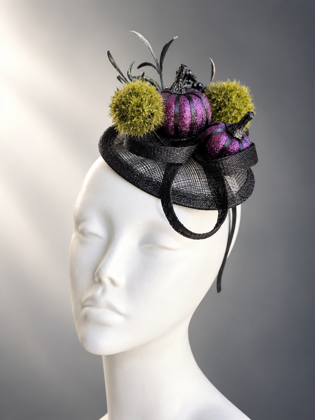 Purple Pumpkin Patch Fascinator
