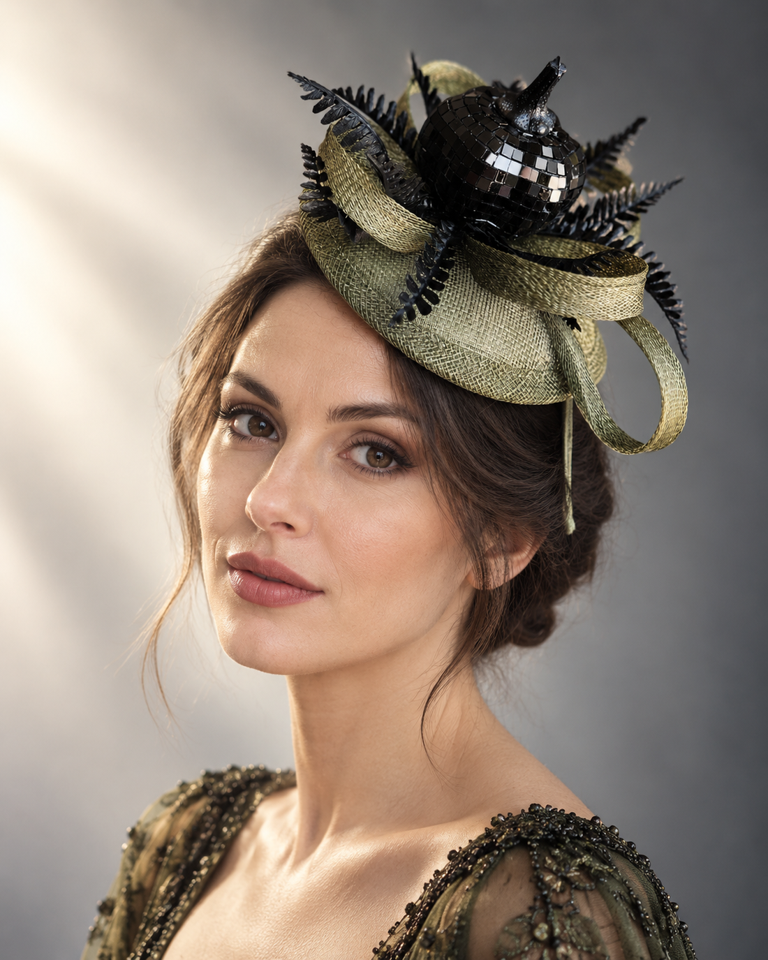 Black Pumpkin Harvest Fascinator
