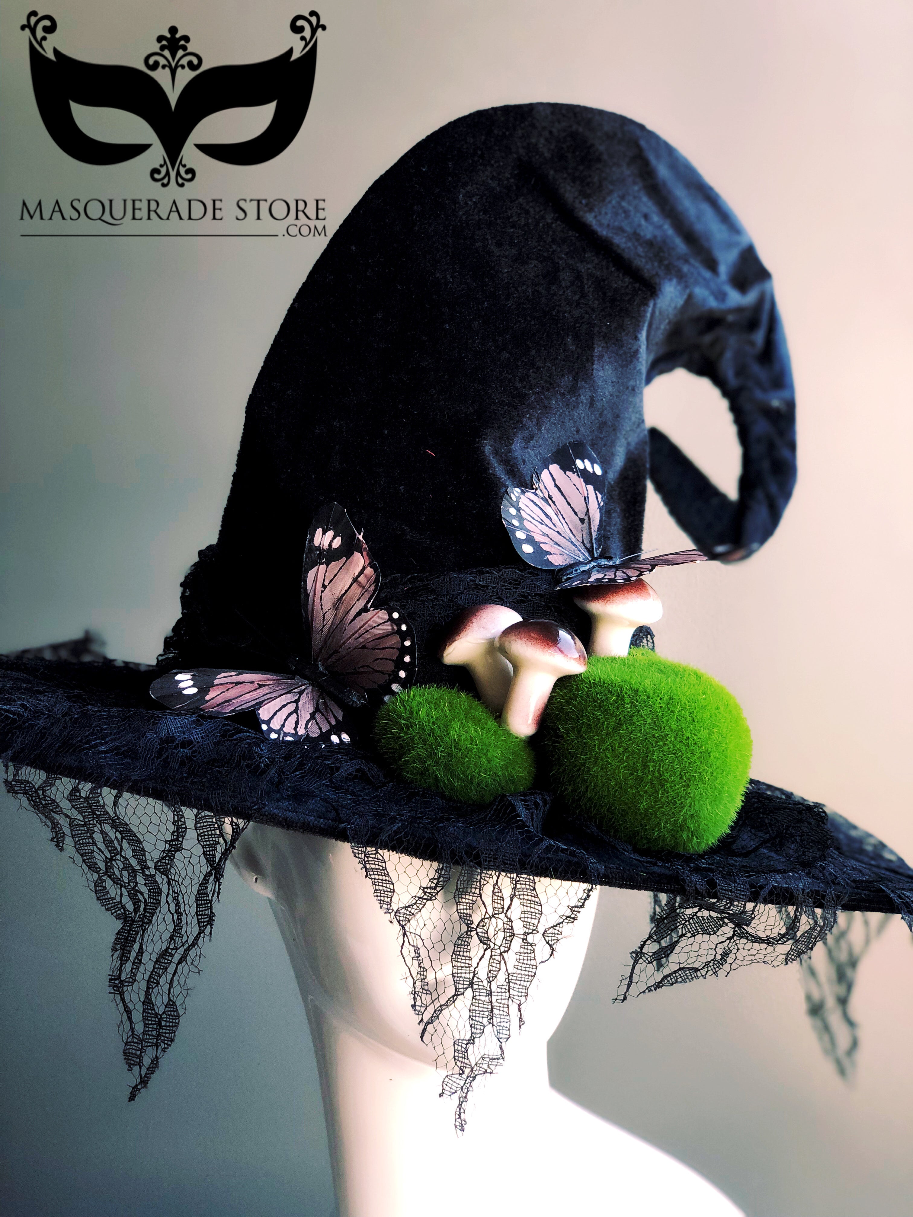 Mushroom and Moss Witch Hat