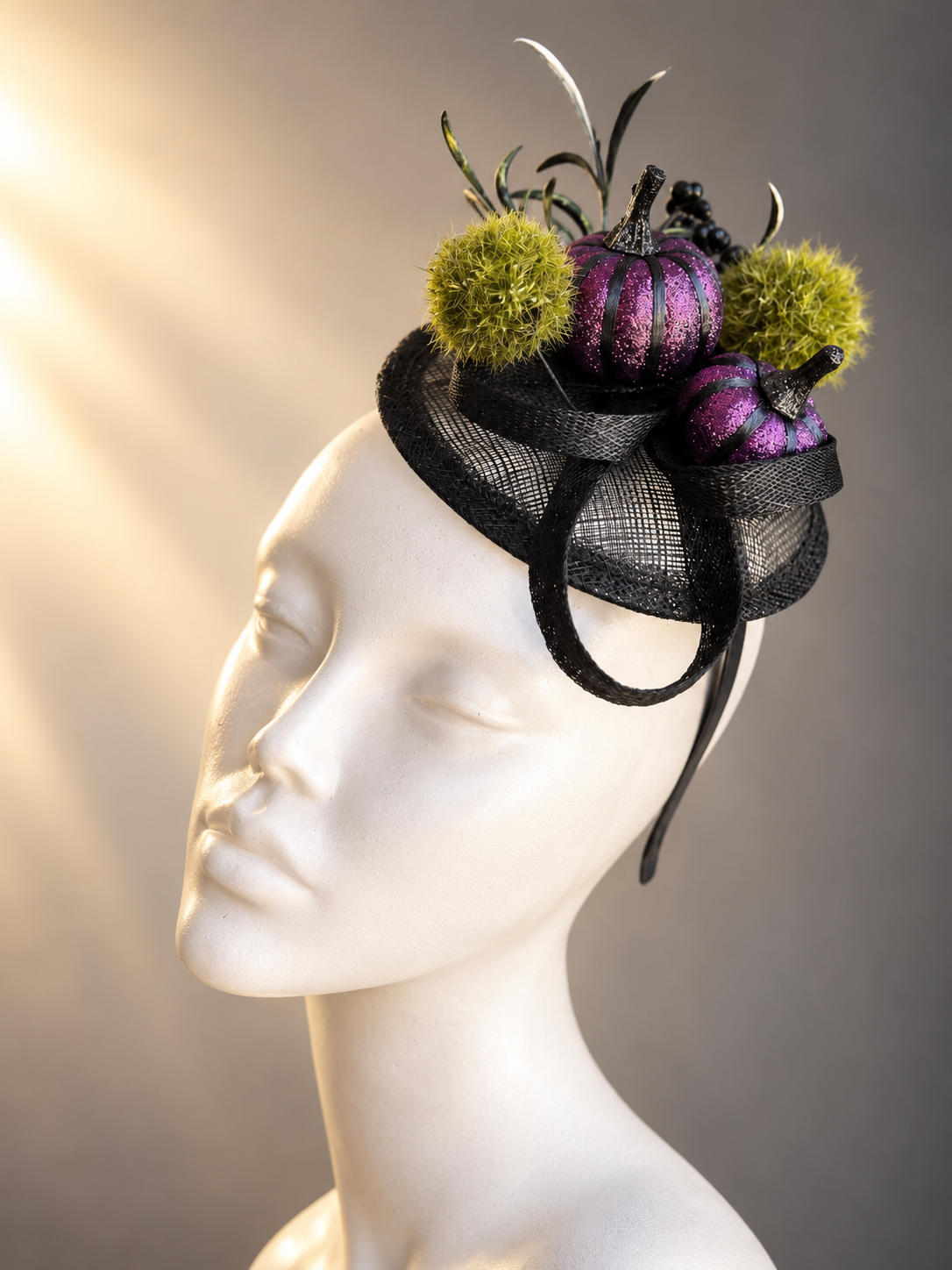 Purple Pumpkin Patch Fascinator