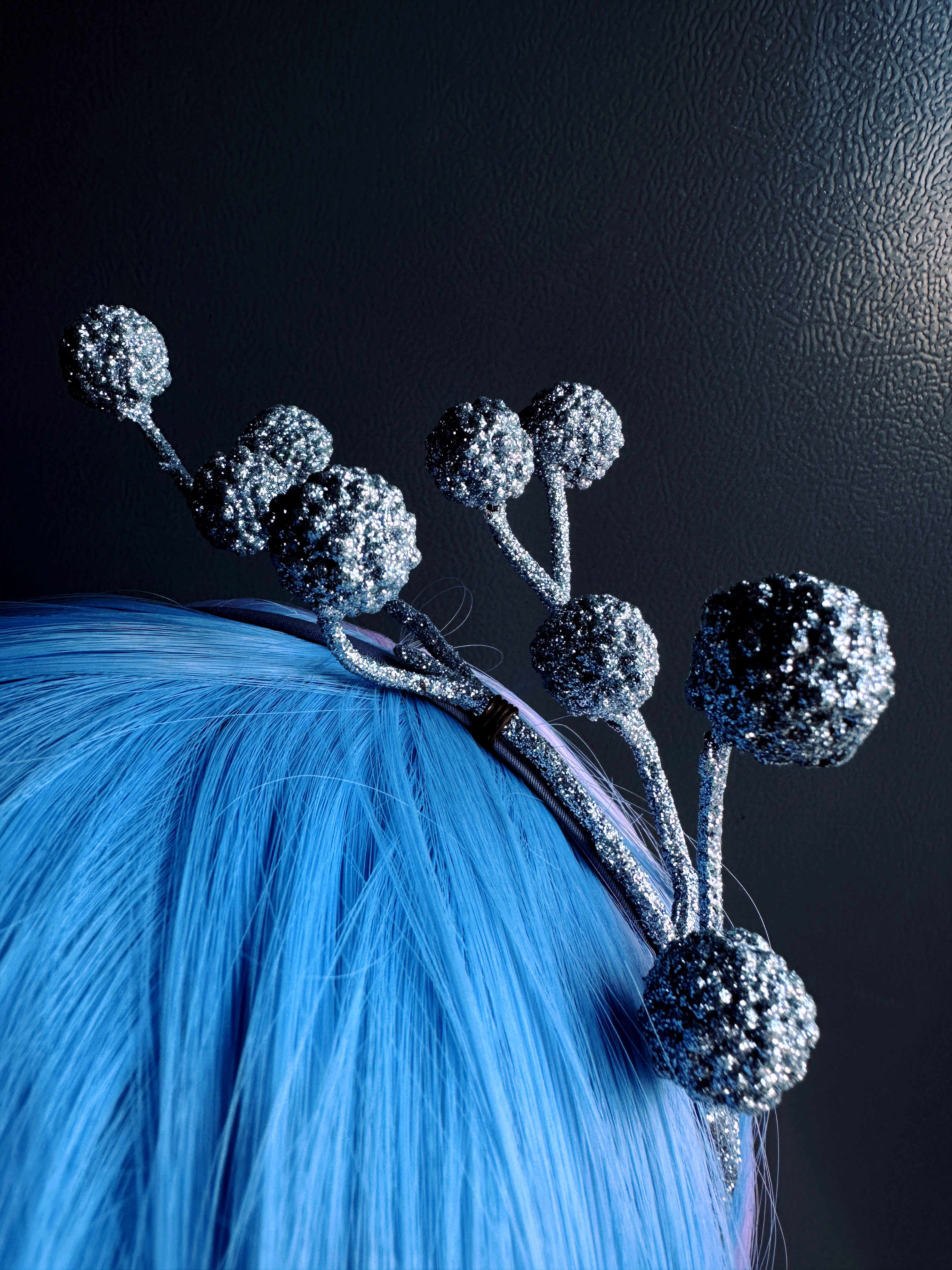 Winter Berry - Light Blue Headband