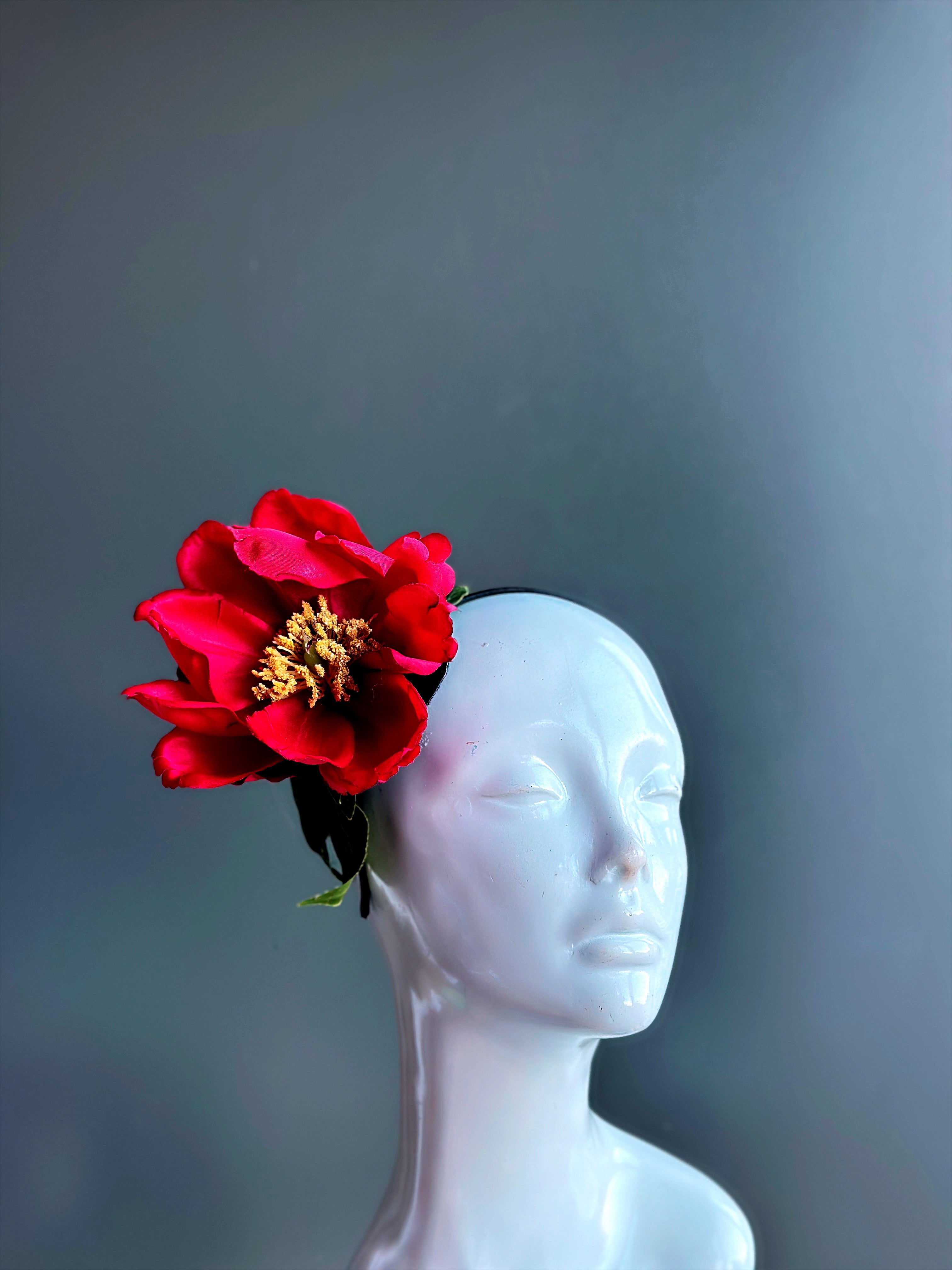 Red Flower Headpiece