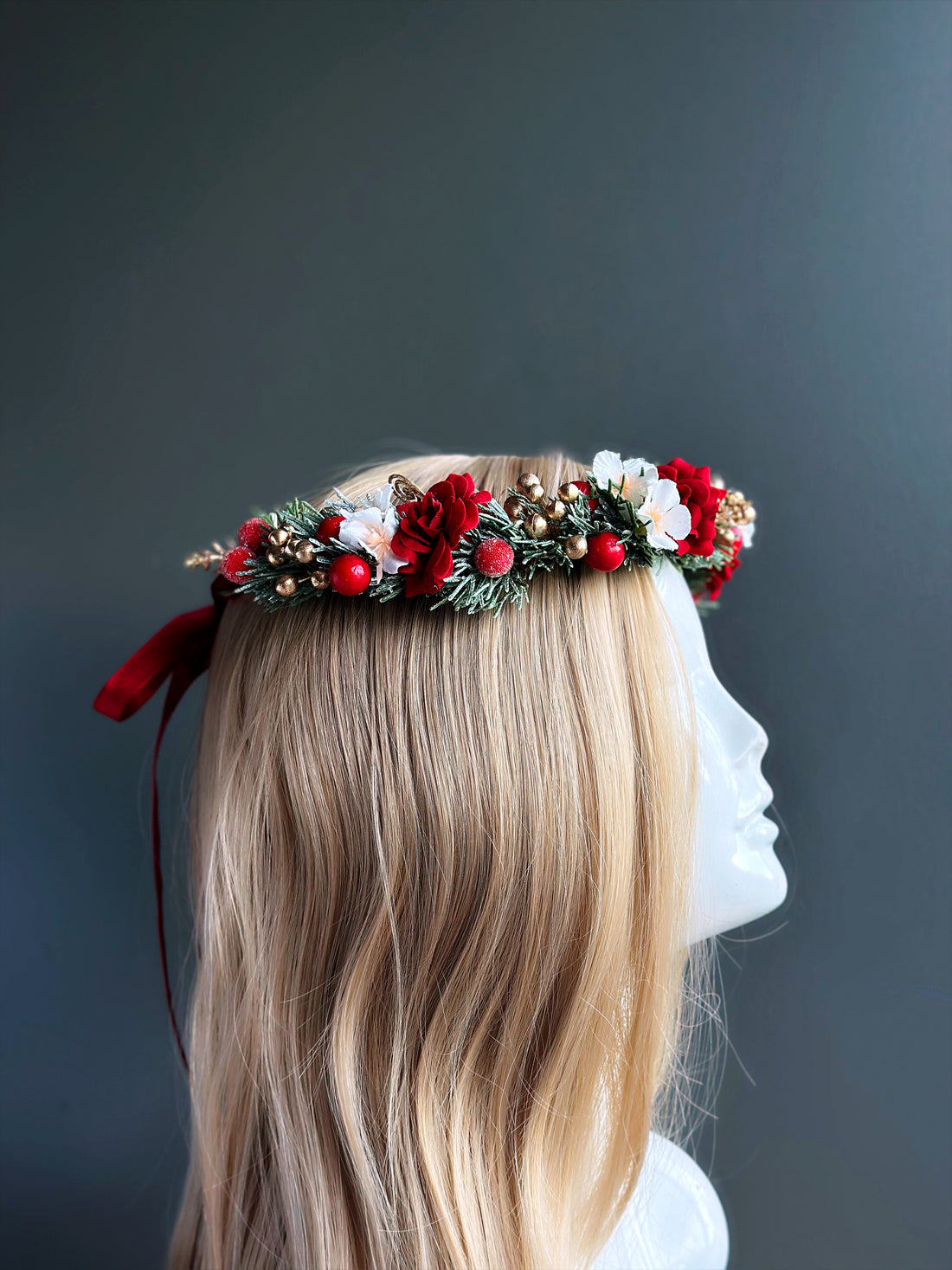 Christmas Flower Crown